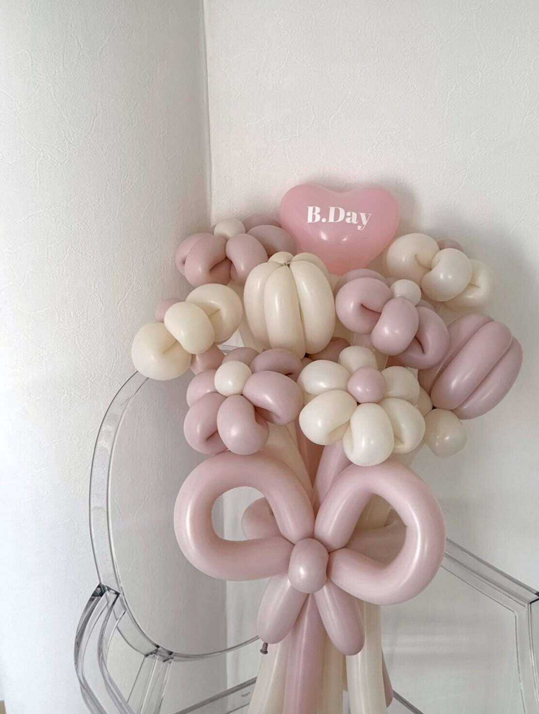 balloon bouquet mini heart -BIG size-【全5色】【カラー変更可】