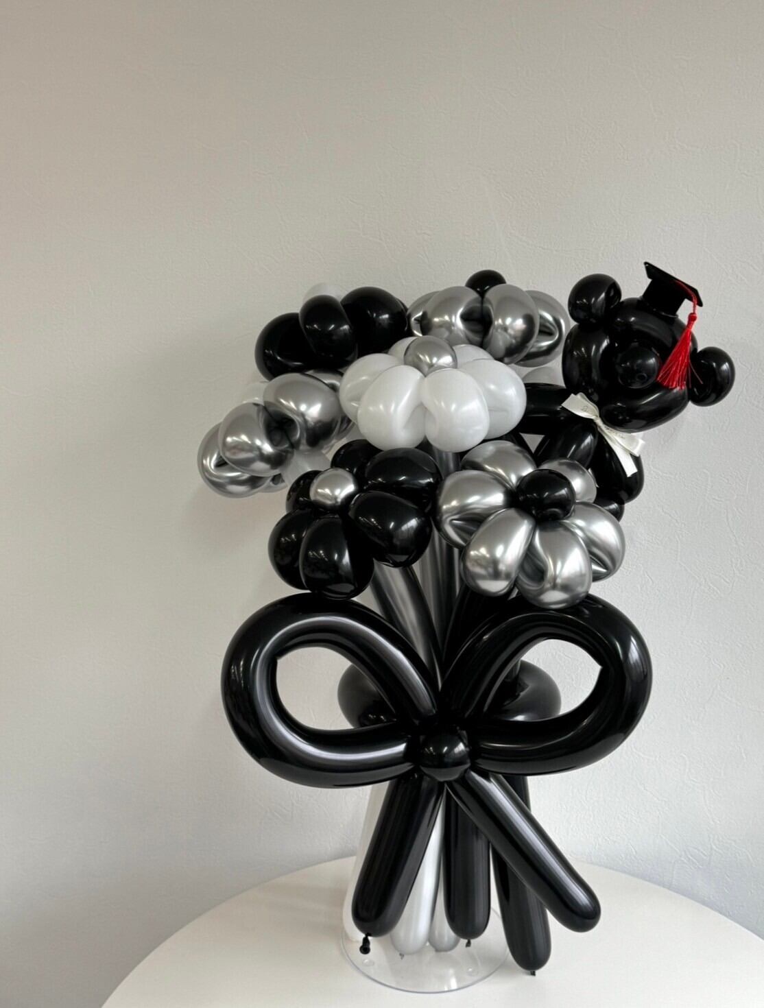 【卒業式】卒業帽くま バルーンフラワーブーケ リボンver|全41色