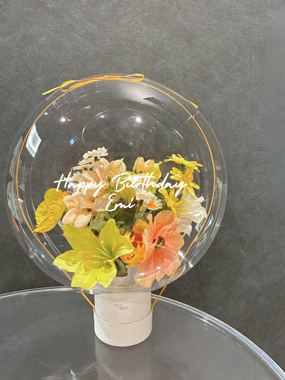 【誕生日・結婚式・記念日ギフト】バルーンフラワー ボックス Sサイズ -01-
