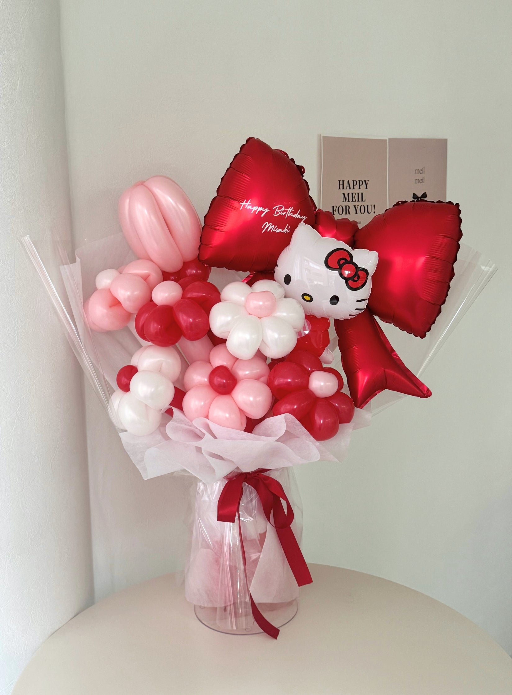 【卒業式・誕生日・記念日ギフト】キャラクターブーケ リボン サンリオ キティ