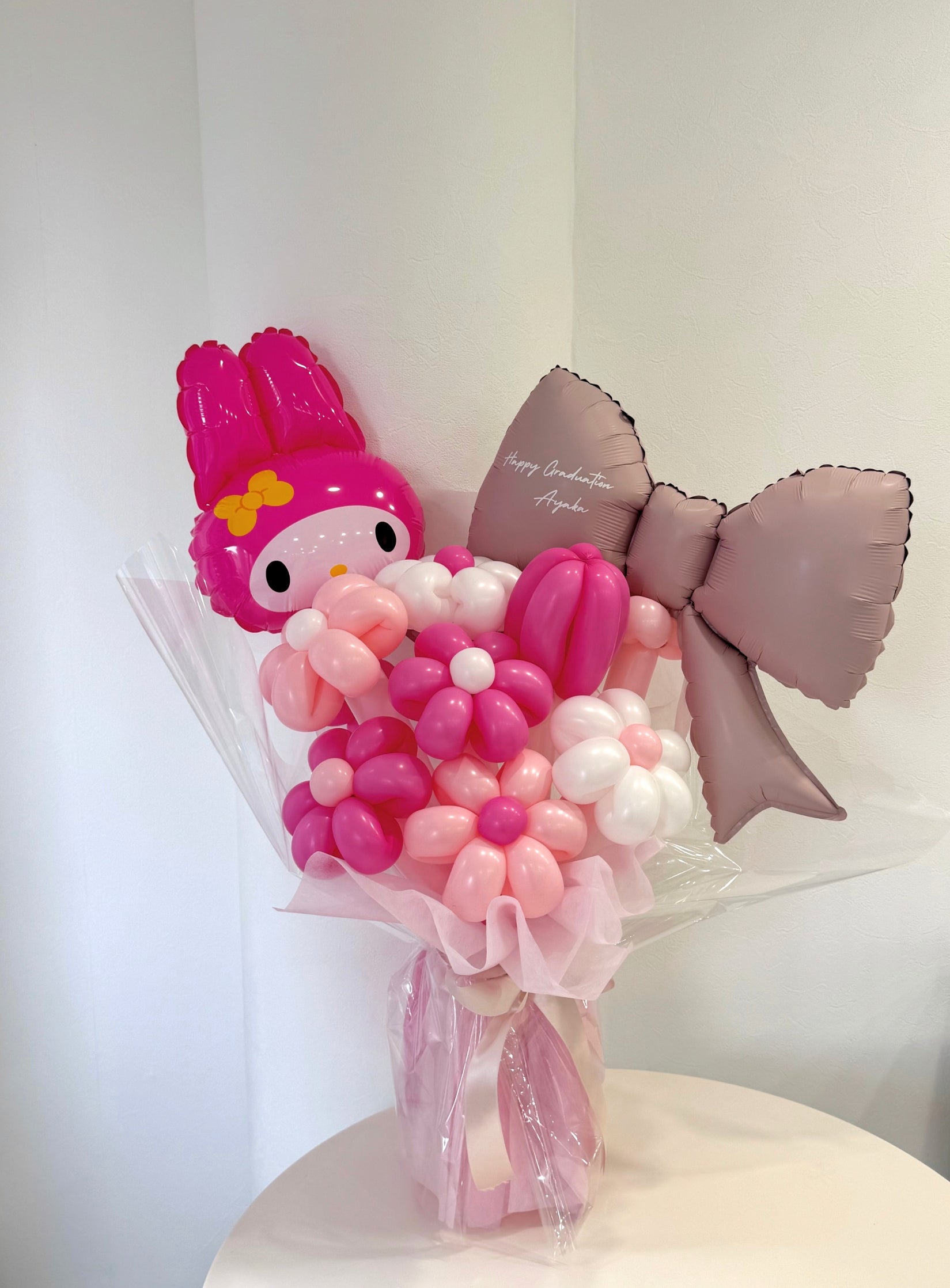 【卒業式・誕生日・記念日ギフト】キャラクターブーケ リボン サンリオ マイメロ