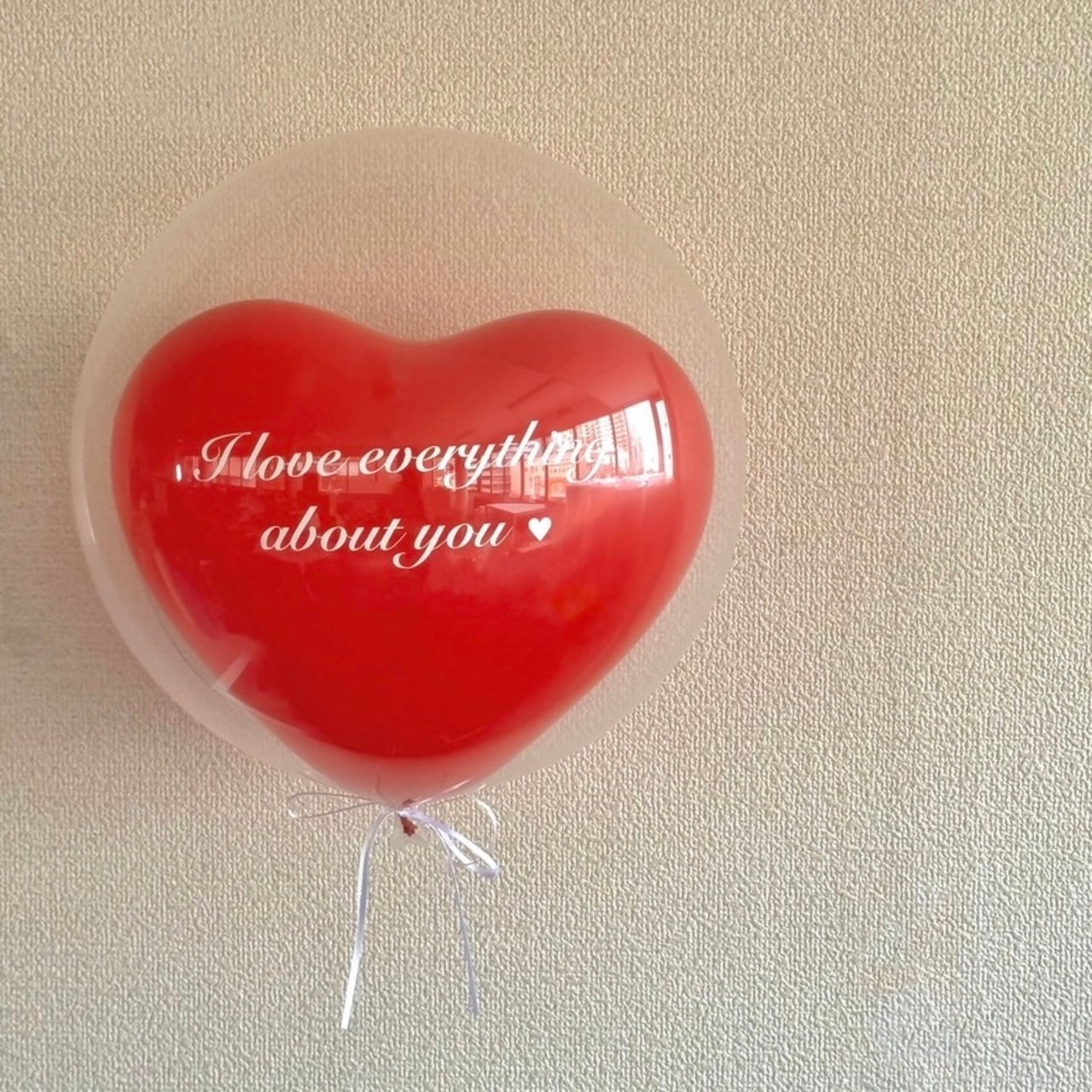 Heart clear float balloon -SMALL size-【全9色】