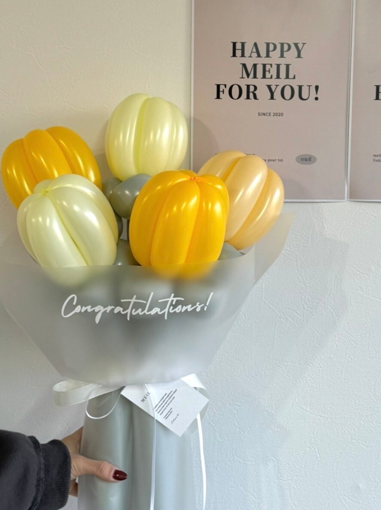 balloon tulip bouquet ラッピングver-【全5色】【カラー変更可】