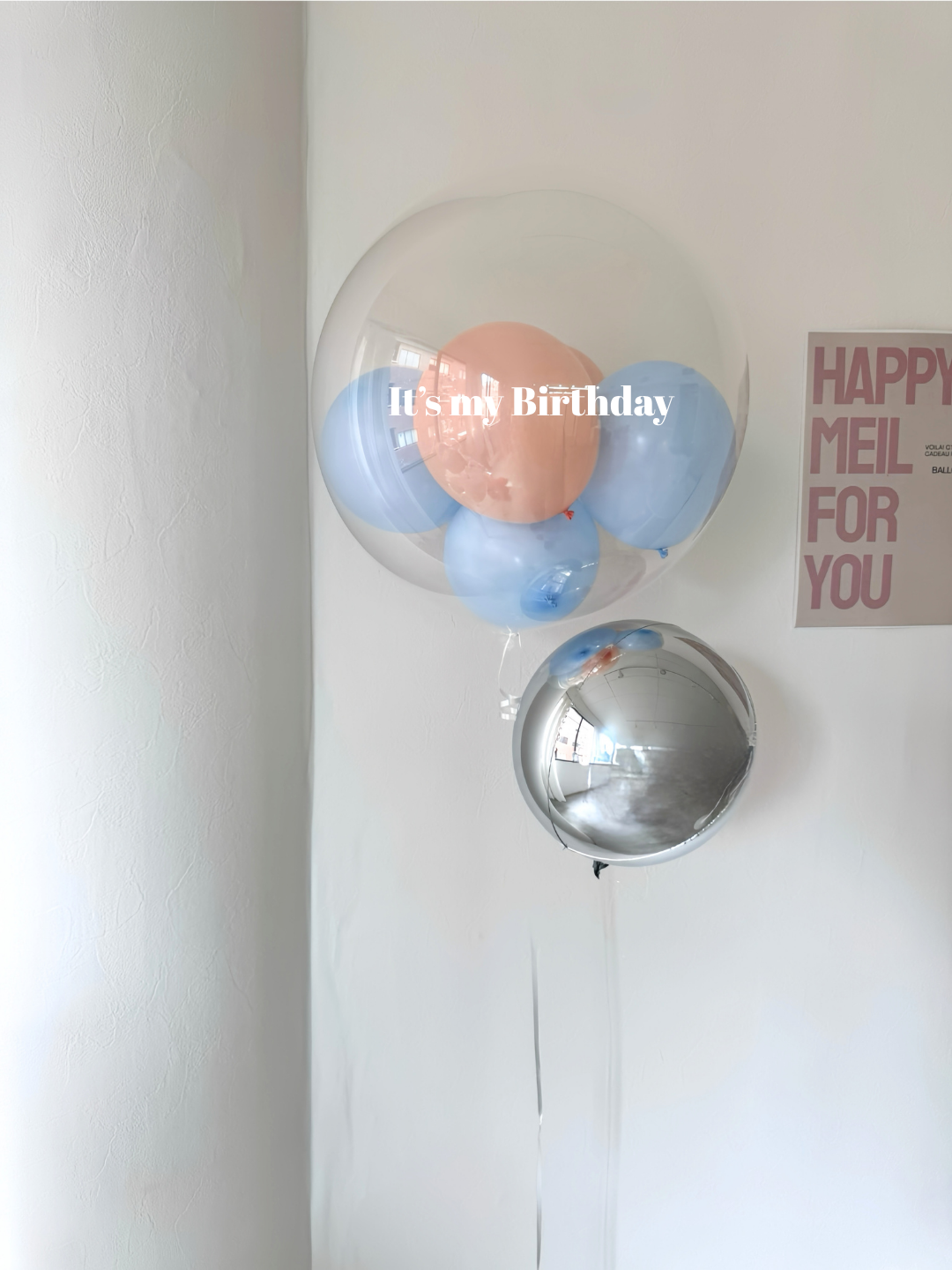 clear round balloon 2SET -SMALL size-【全6色】