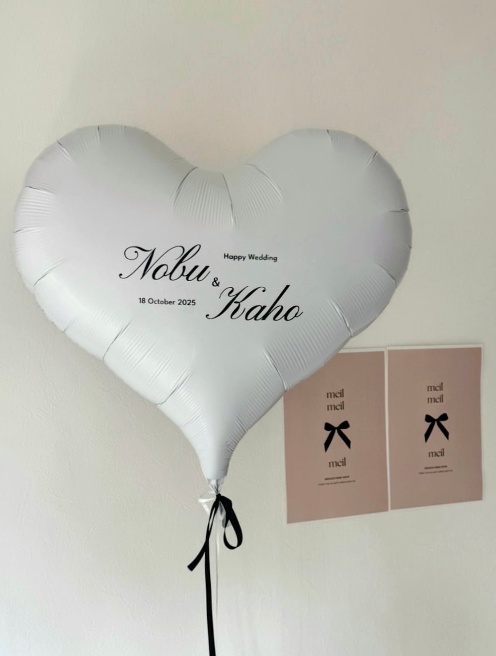 design 01 heart balloon-BIG size- 【全2色】【ウェディング】