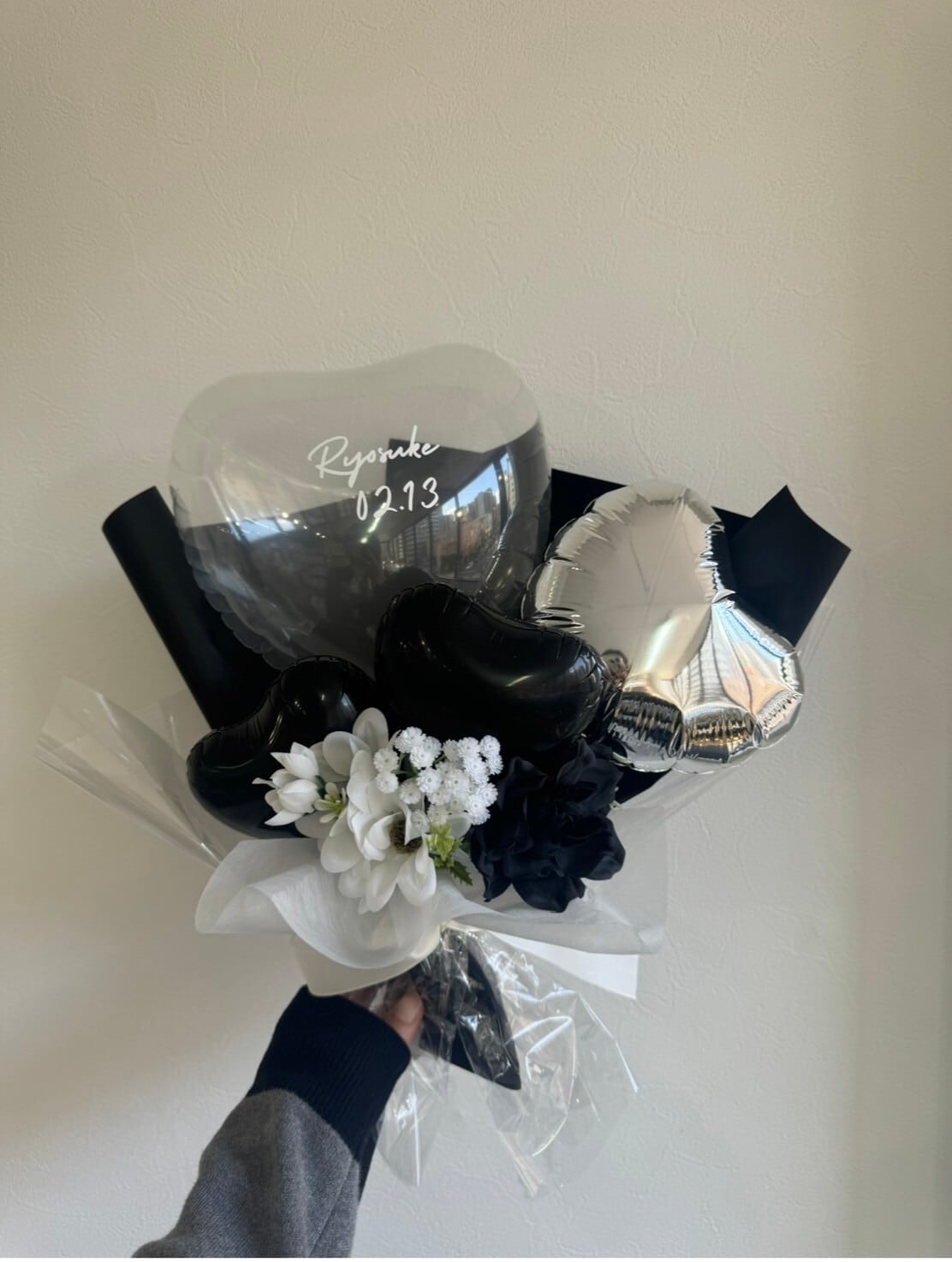 belle Heart balloon mini bouquet 【全10色】