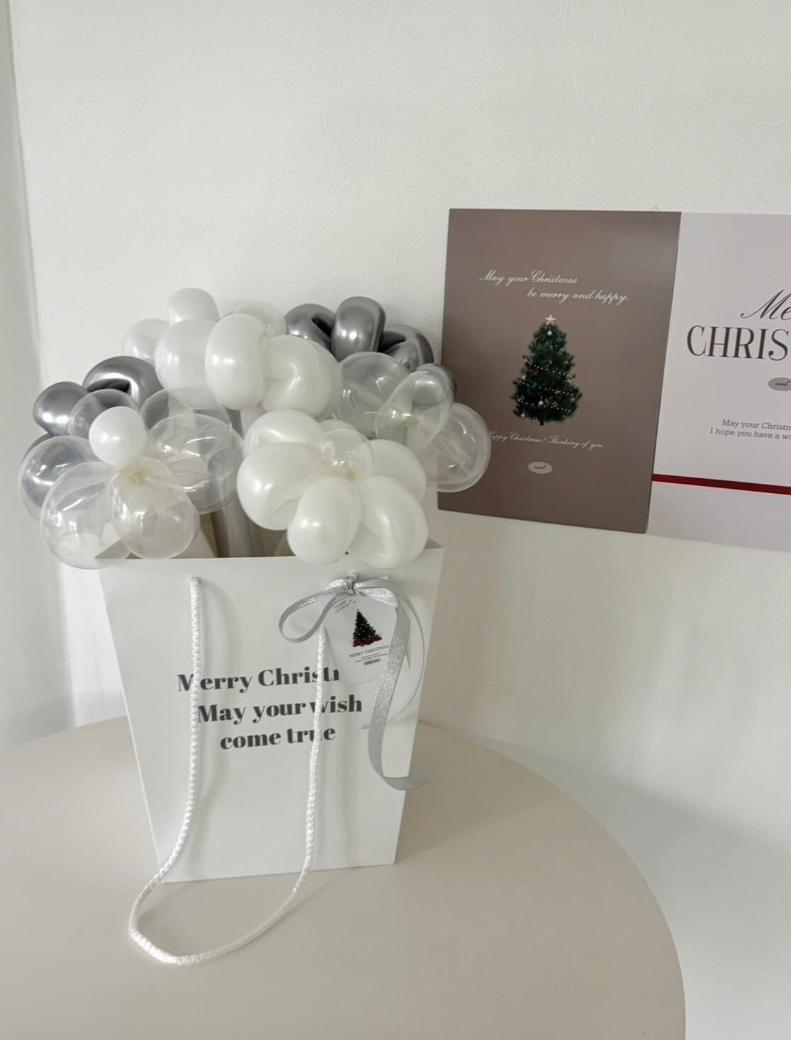 Xmas balloon flower box -02-【クリスマス】