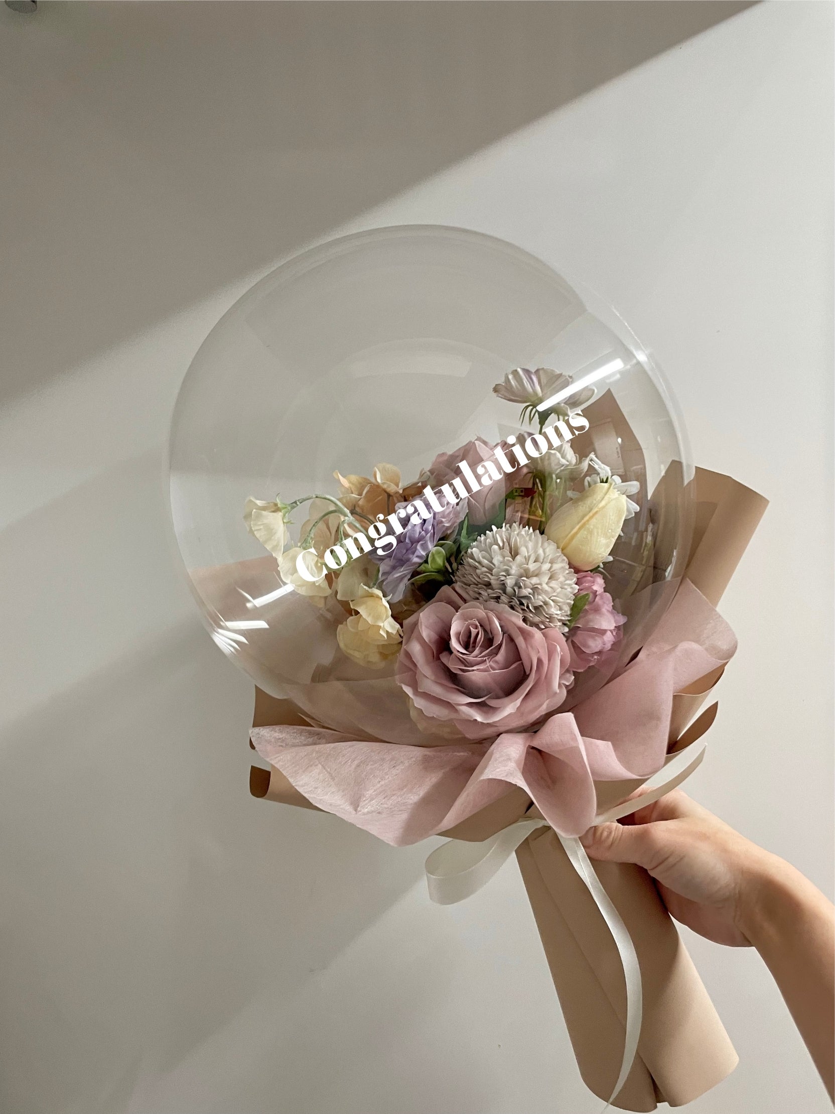 balloon flower bouquet medium size -01-