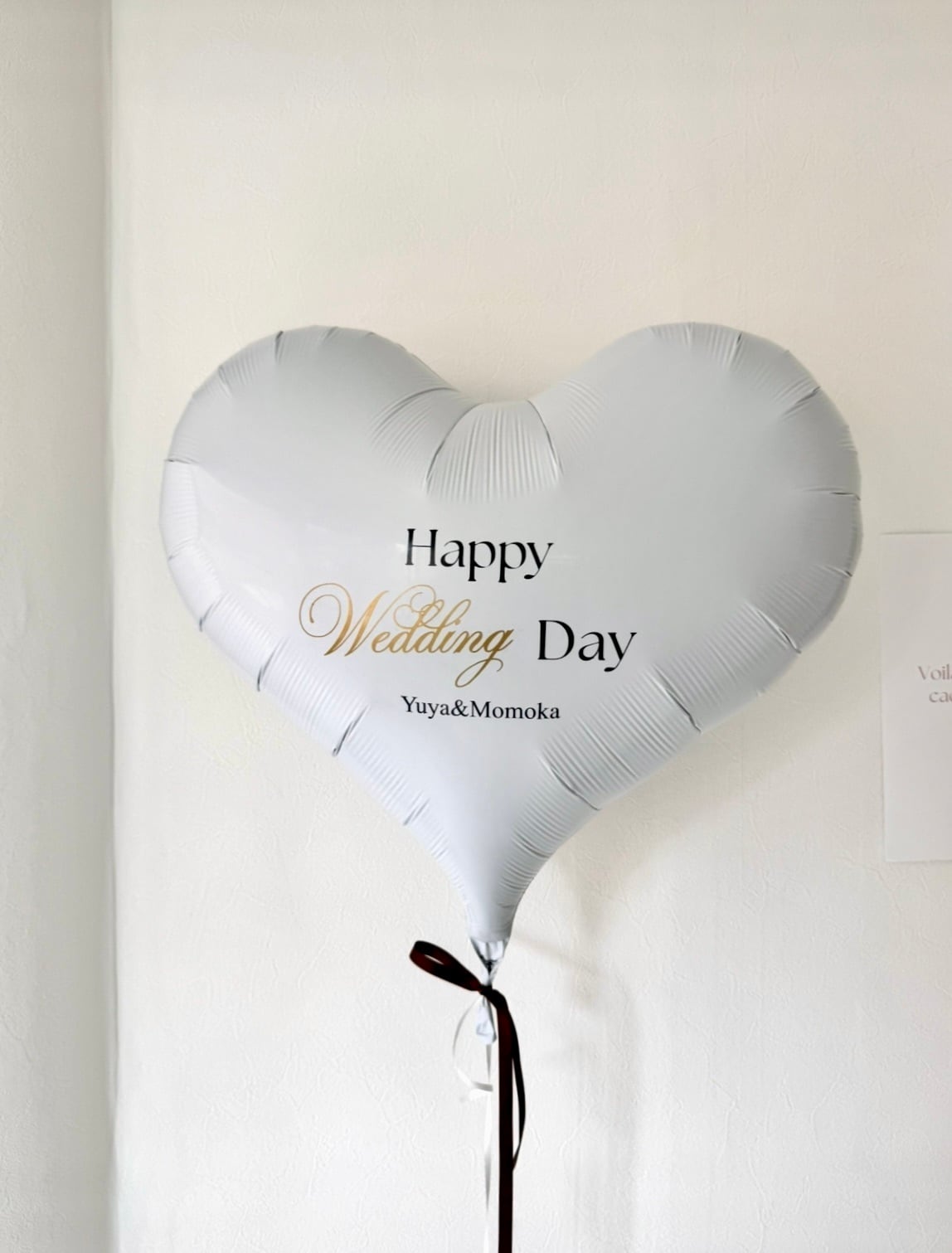 design 04 heart balloon-BIG size-【全2色】【ウェディング】