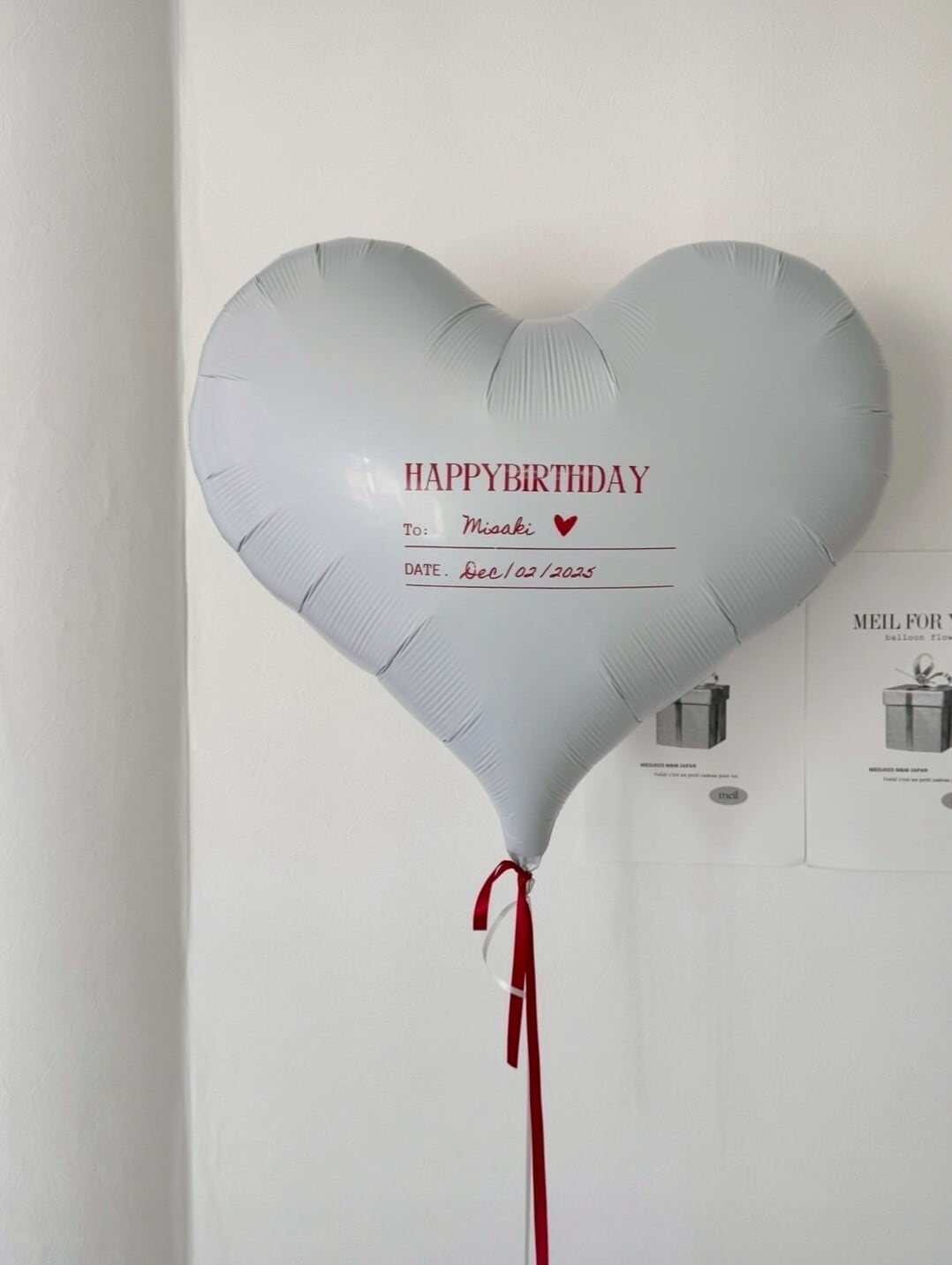 letter heart balloon-BIG size-【全2色】