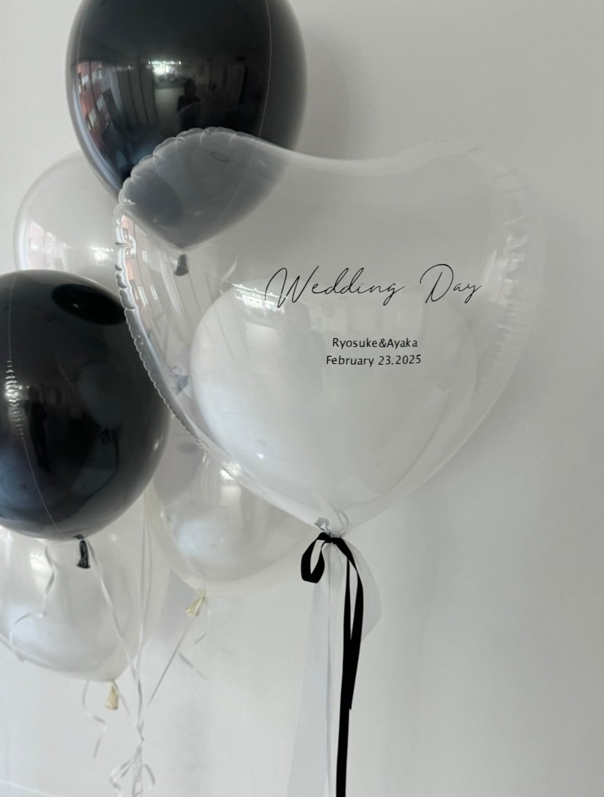 Heart in heart float balloon - BIG size-【全9色】