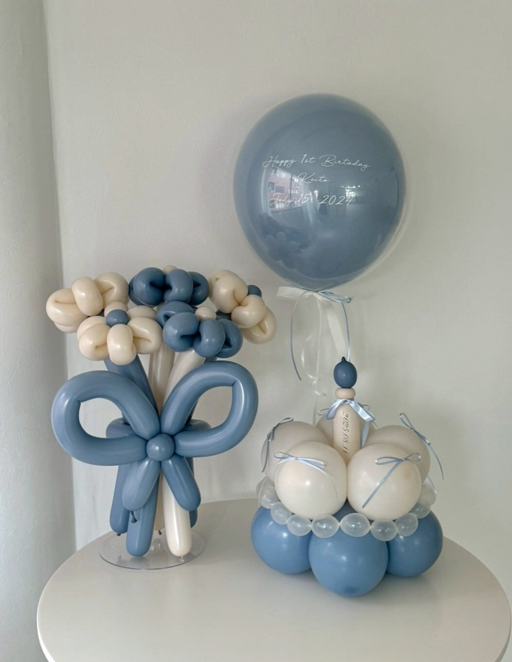 blue×beige balloon 3SET【セット商品】【カラー変更可】