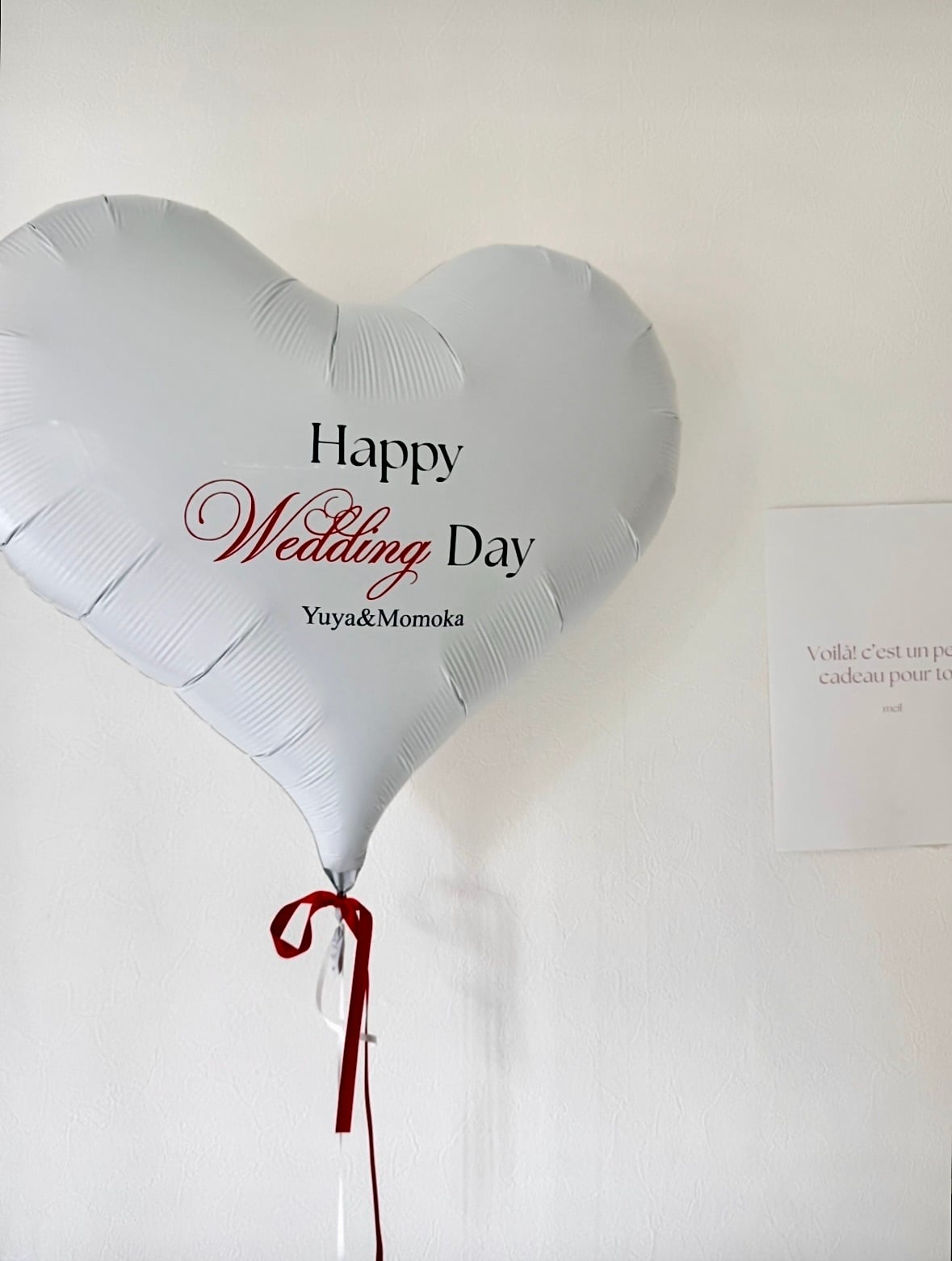 design 04 heart balloon-BIG size-【全2色】【ウェディング】