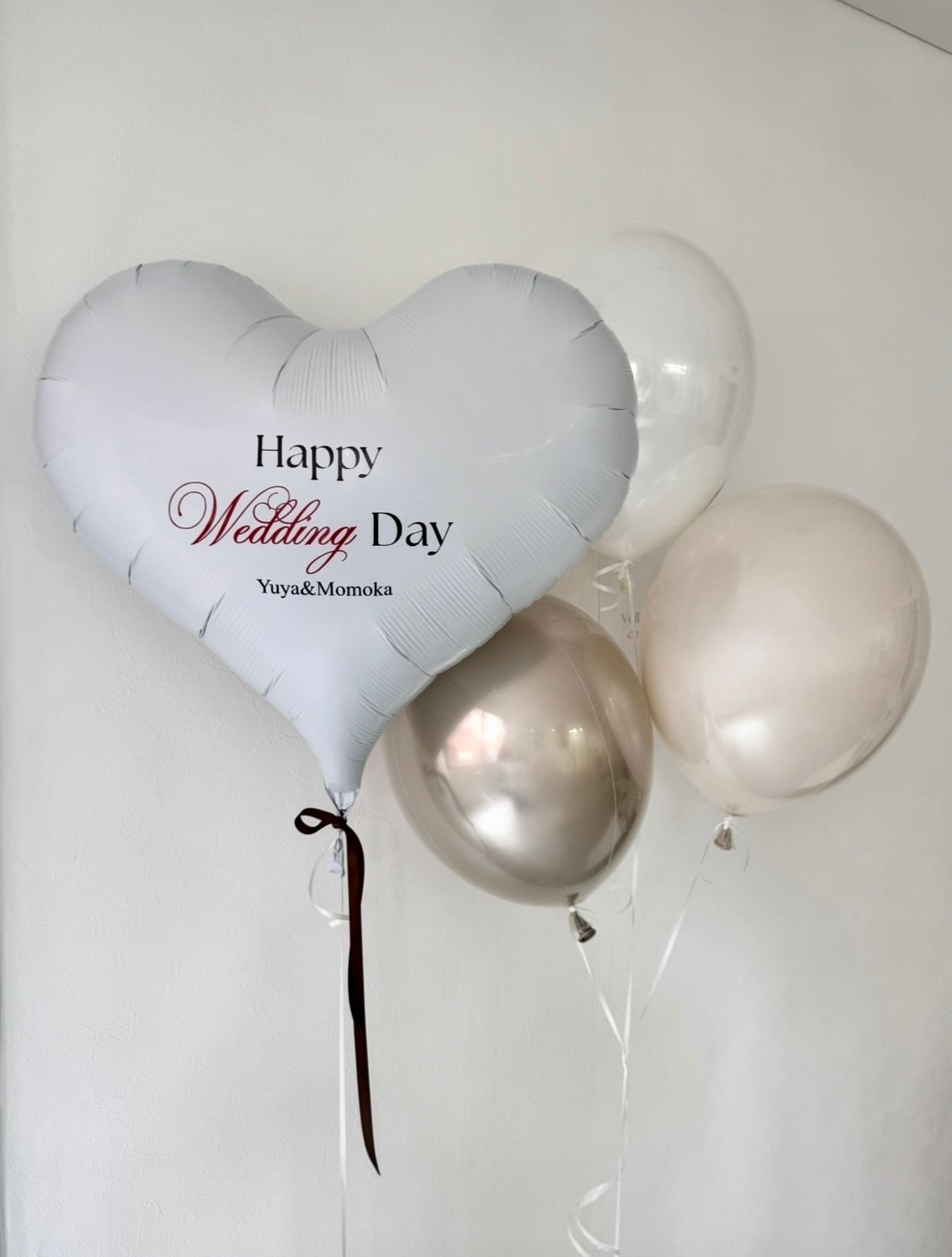 design 04 big heart & oval balloon SET【ウェディング】【セット商品】