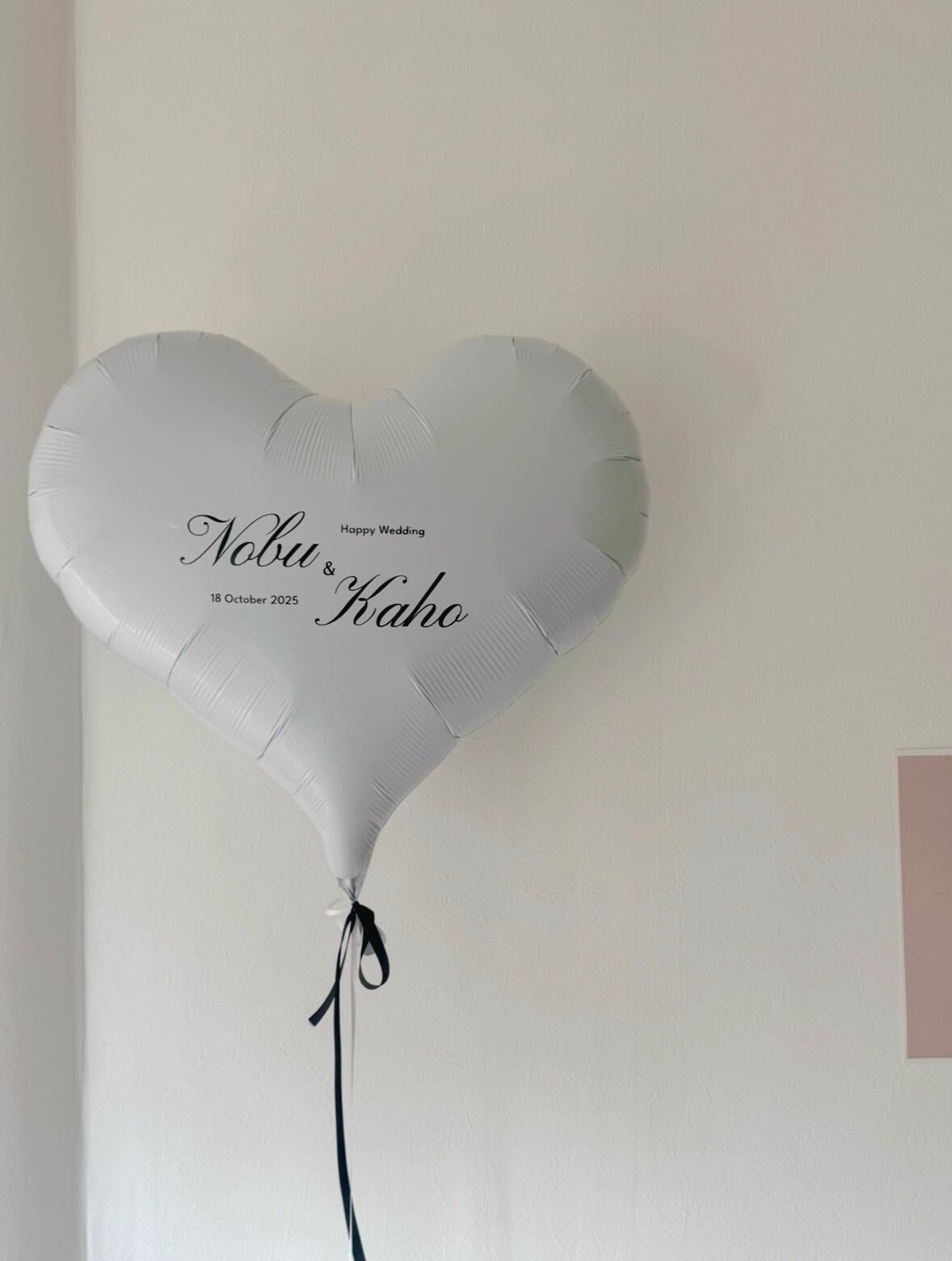 design 01 heart balloon-BIG size- 【全2色】【ウェディング】