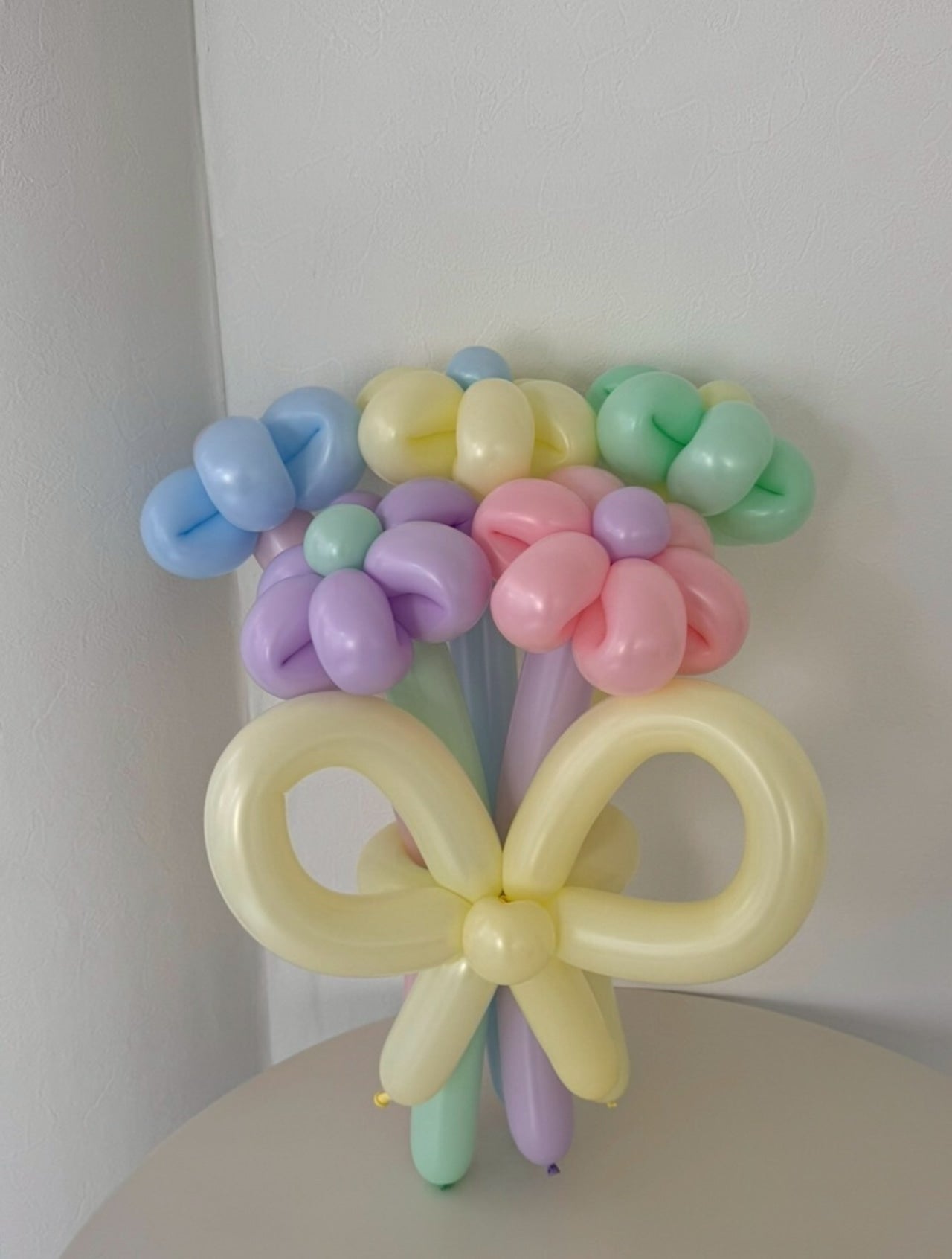 balloon flower bouquet 5本 -リボンver-【全7色】