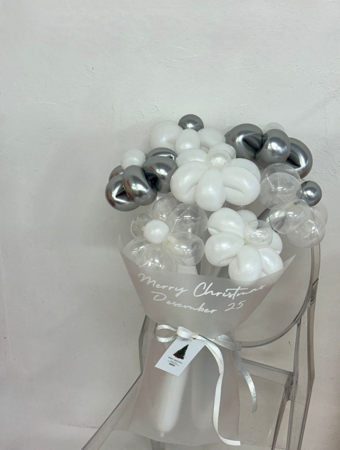 Xmas balloon flower bouquet -02-【クリスマス】