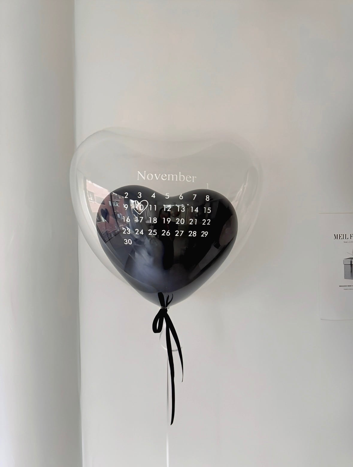 calendar heart balloon -BIG size-【全9色】