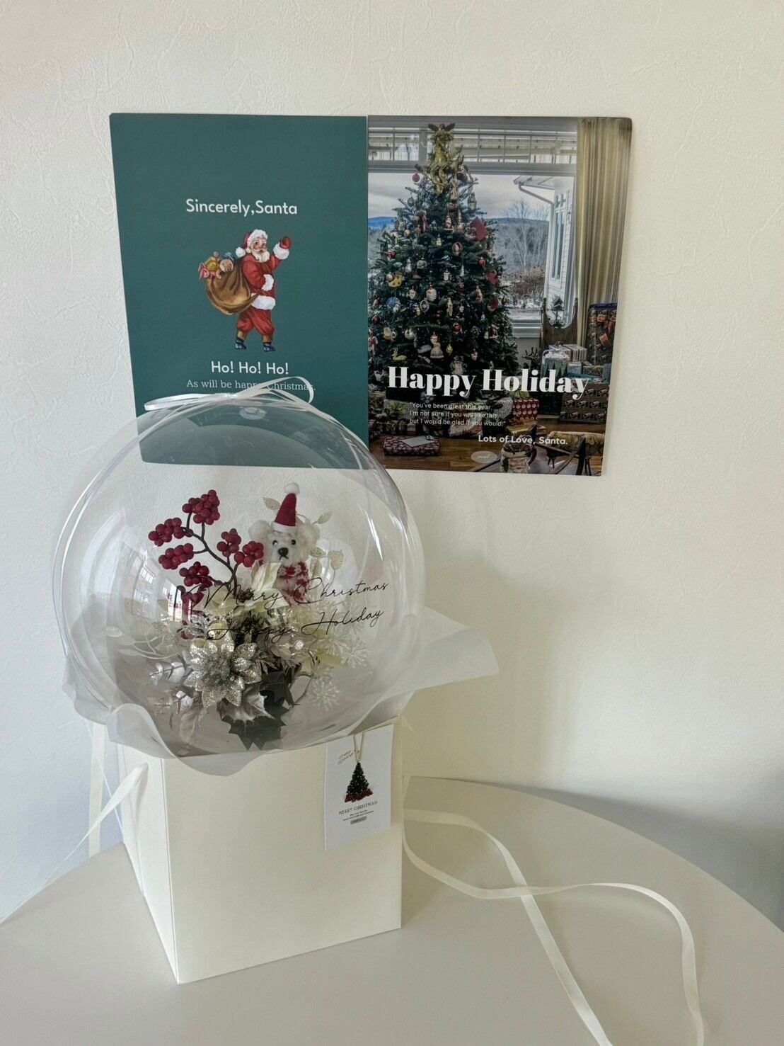 Xmas bear balloon box -02-【クリスマス】