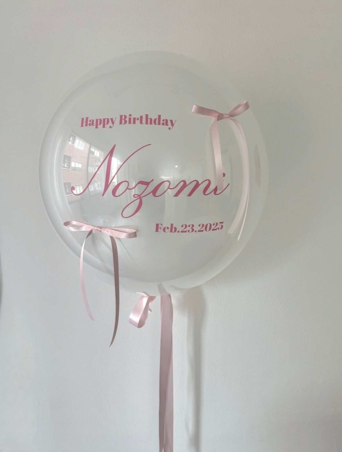 ribbon design 02 float balloon -BIG size-【カラー変更可】