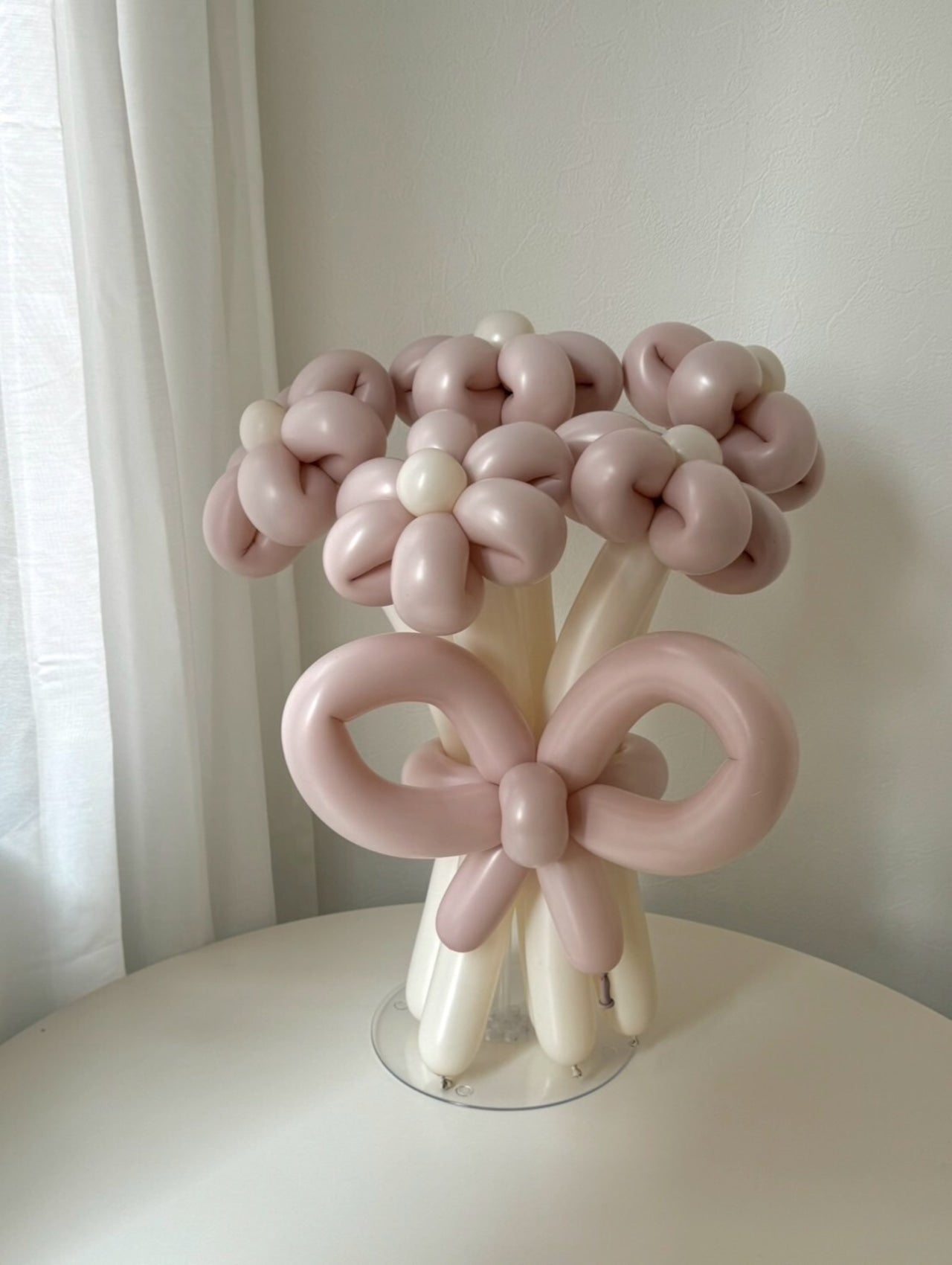 balloon flower bouquet 5本 -リボンver-【全7色】