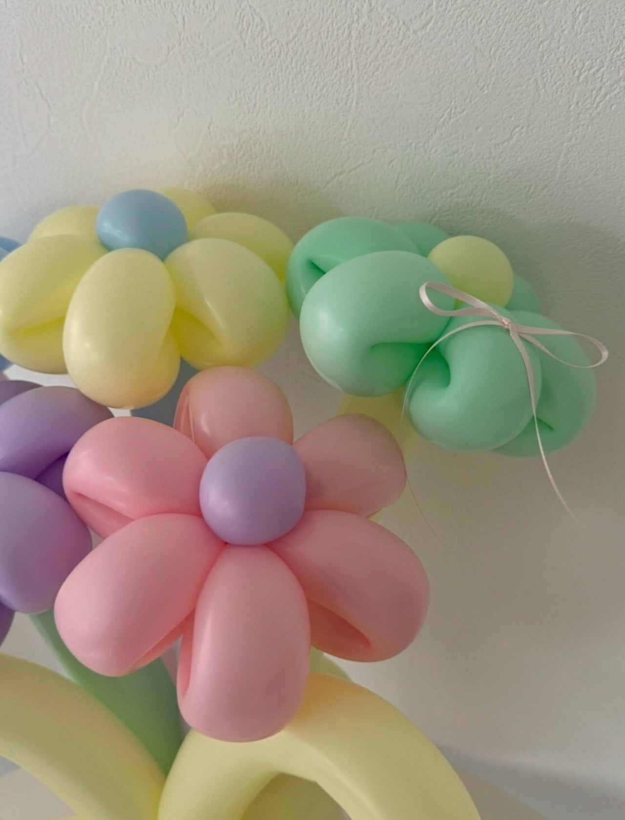 balloon flower bouquet 5本 -リボンver-【サテンリボン付き】【全7色】