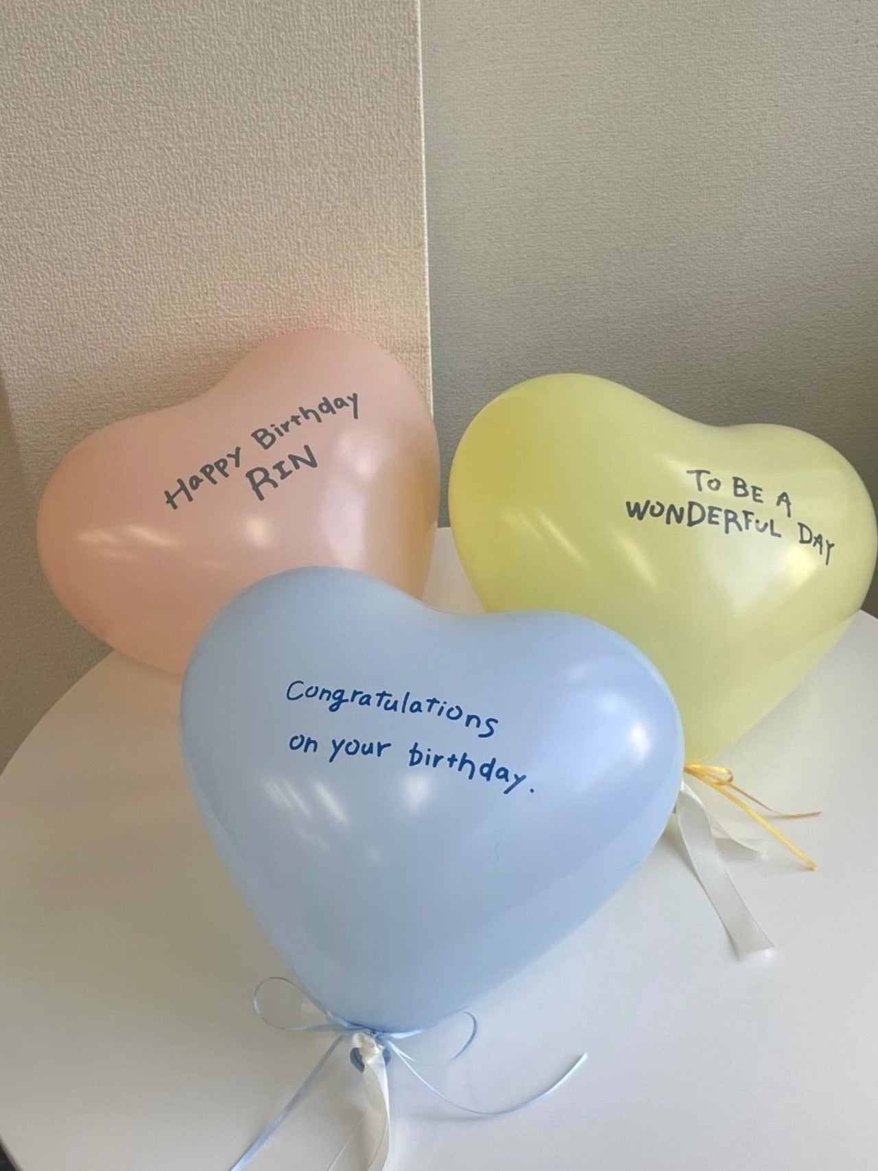 Heart message balloon【全9色】