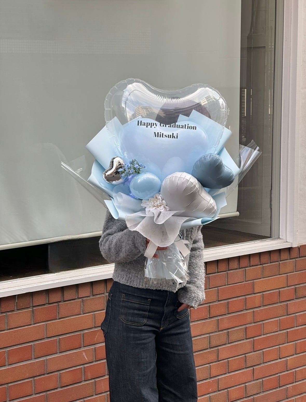 belle heart balloon bouquet 【全6色】