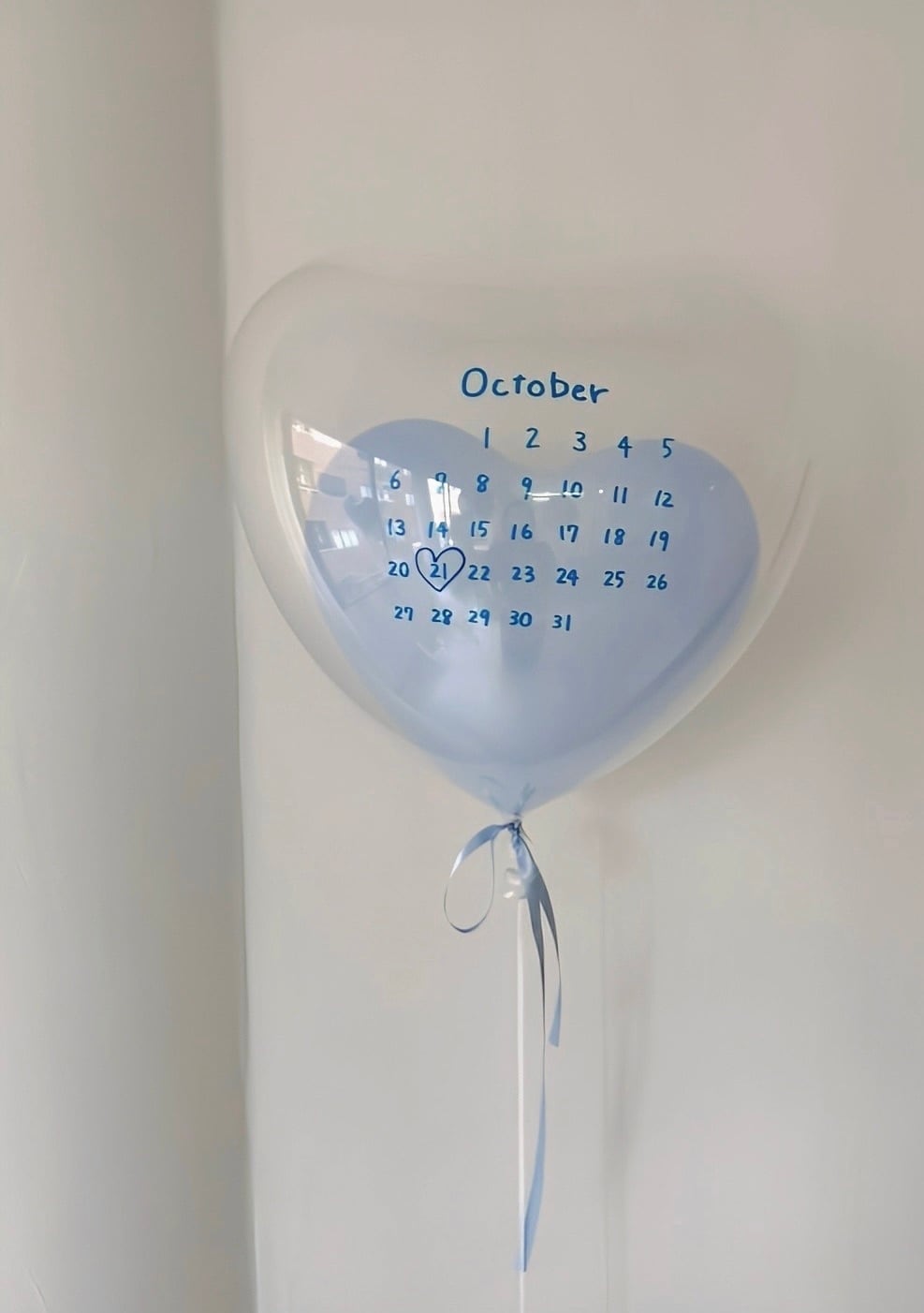 calendar heart balloon -BIG size-【全9色】
