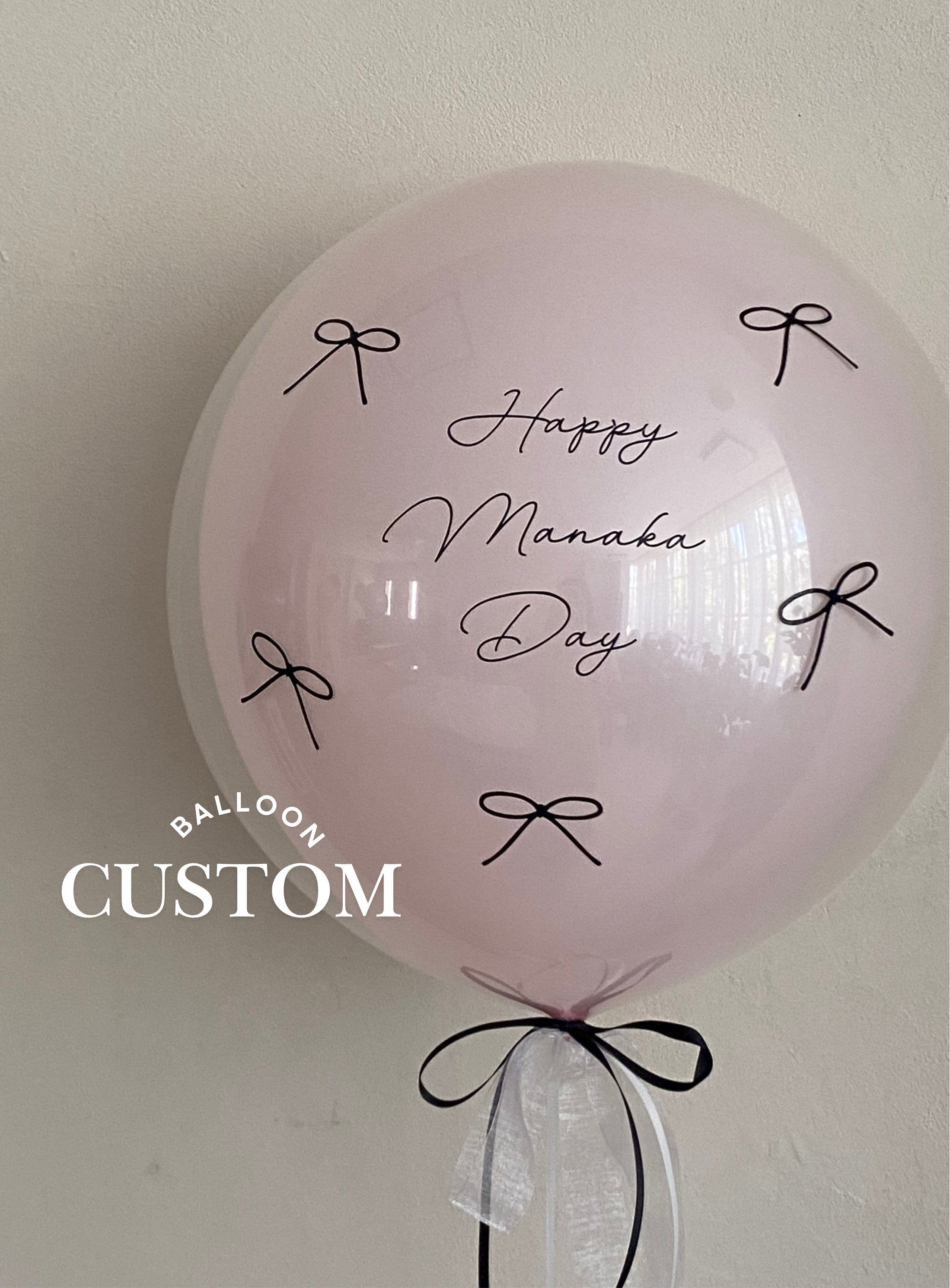 custom float balloon -SMALL size-【マークオプションver】【全42色】【カスタマイズ】