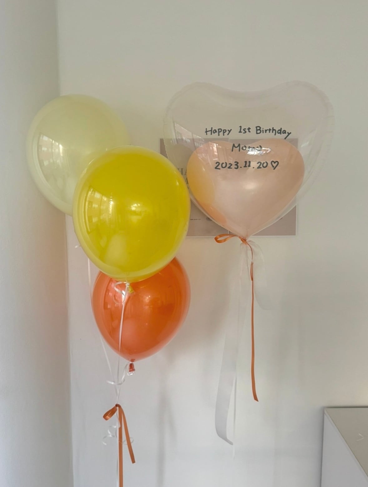 Heart in heart float balloon - BIG size-【全9色】