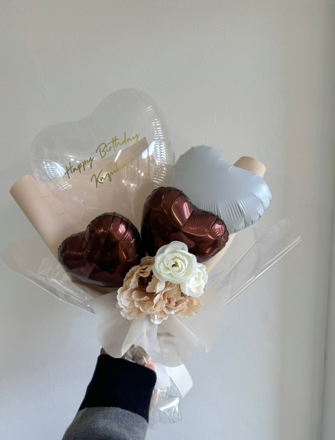 belle Heart balloon mini bouquet 【全10色】