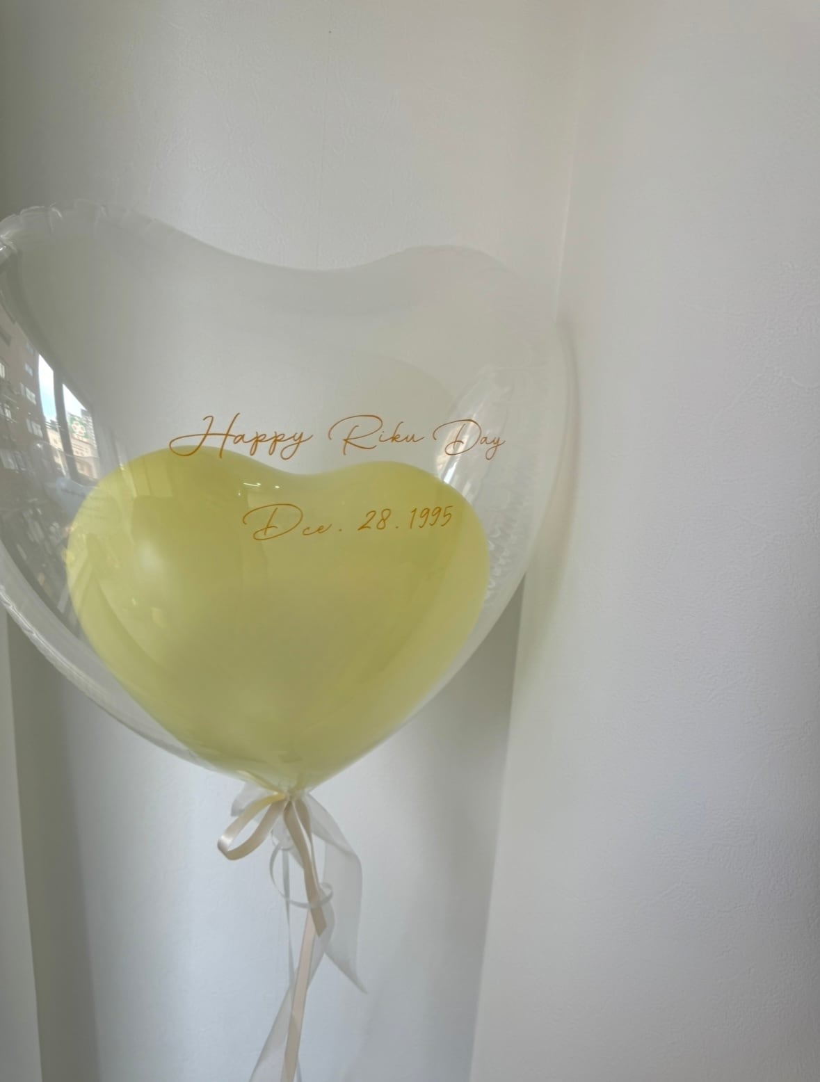 Heart in heart float balloon - BIG size-【全9色】