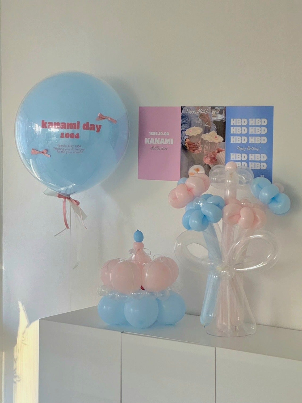 Riri ribbon float balloon-BIG size-【カラー変更可】