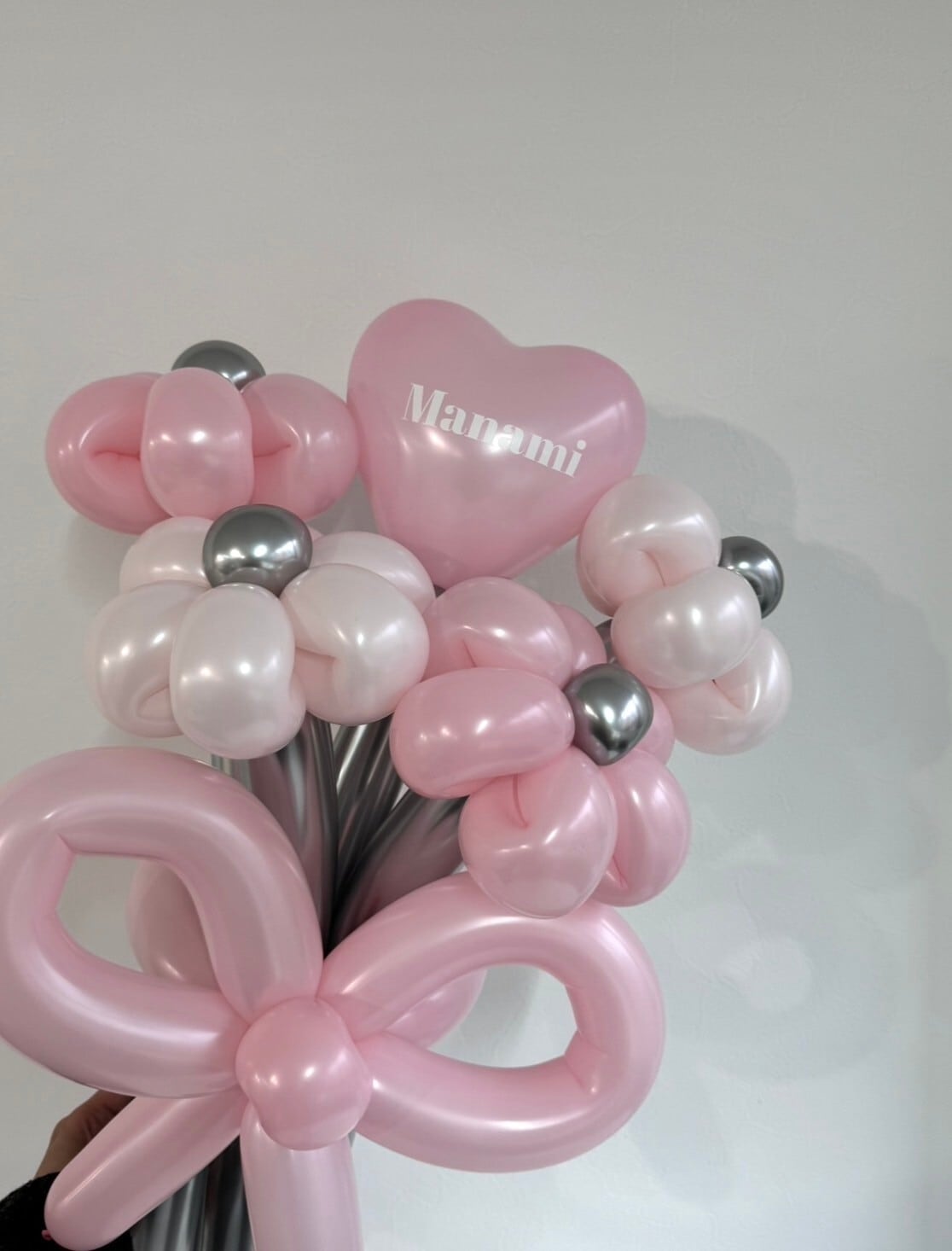 balloon flower bouquet mini heart -リボンver-【全41色】