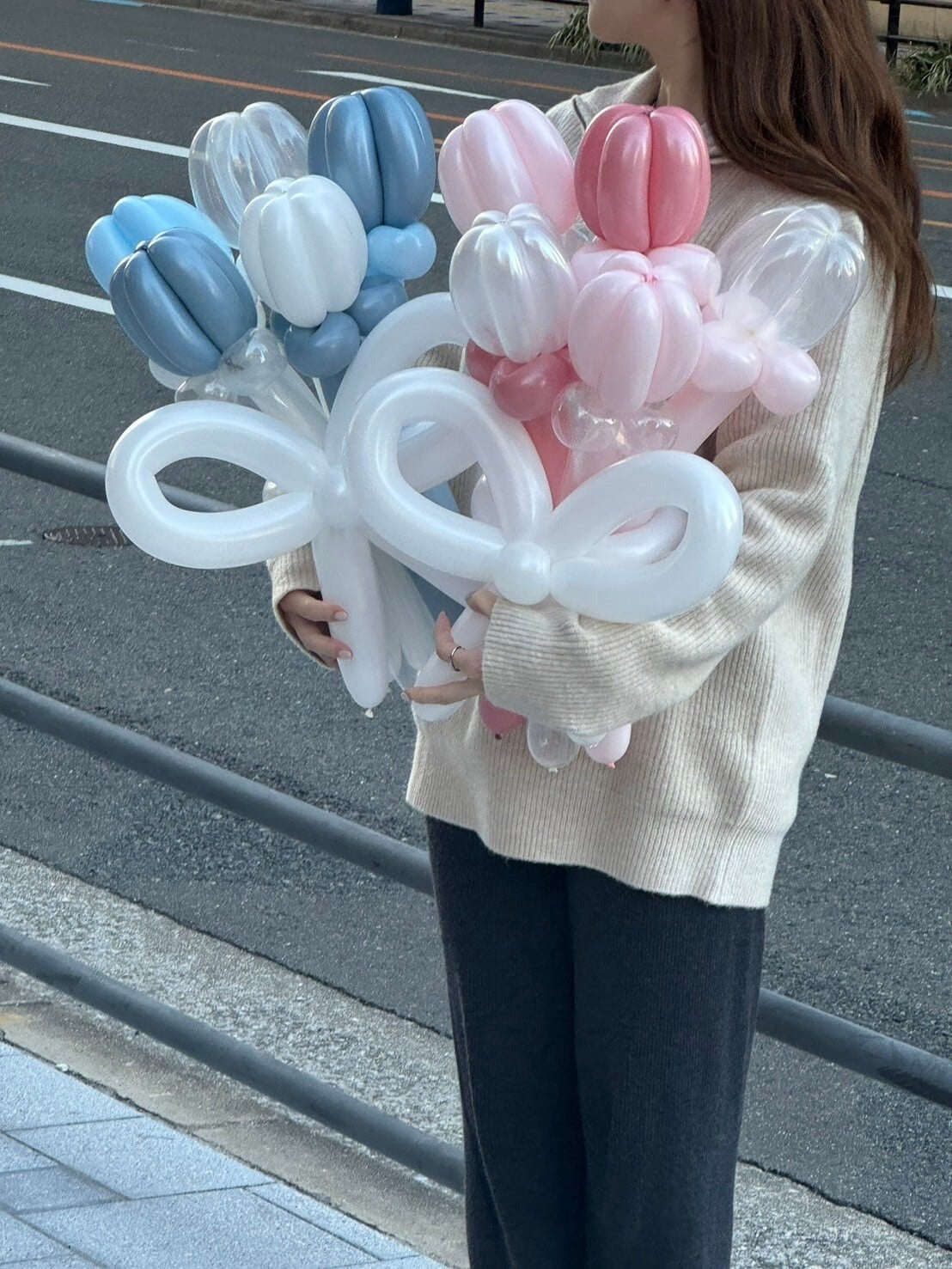 balloon tulip bouquet -リボンver-【全5色】【カラー変更可】