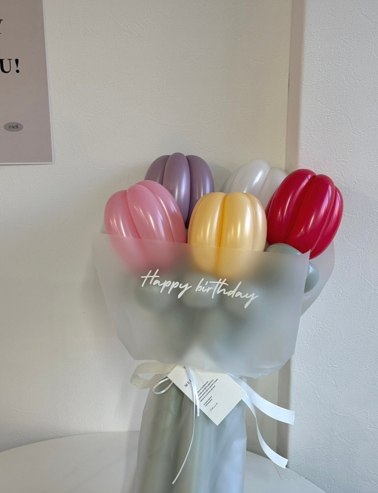 balloon tulip bouquet ラッピングver-【全5色】【カラー変更可】
