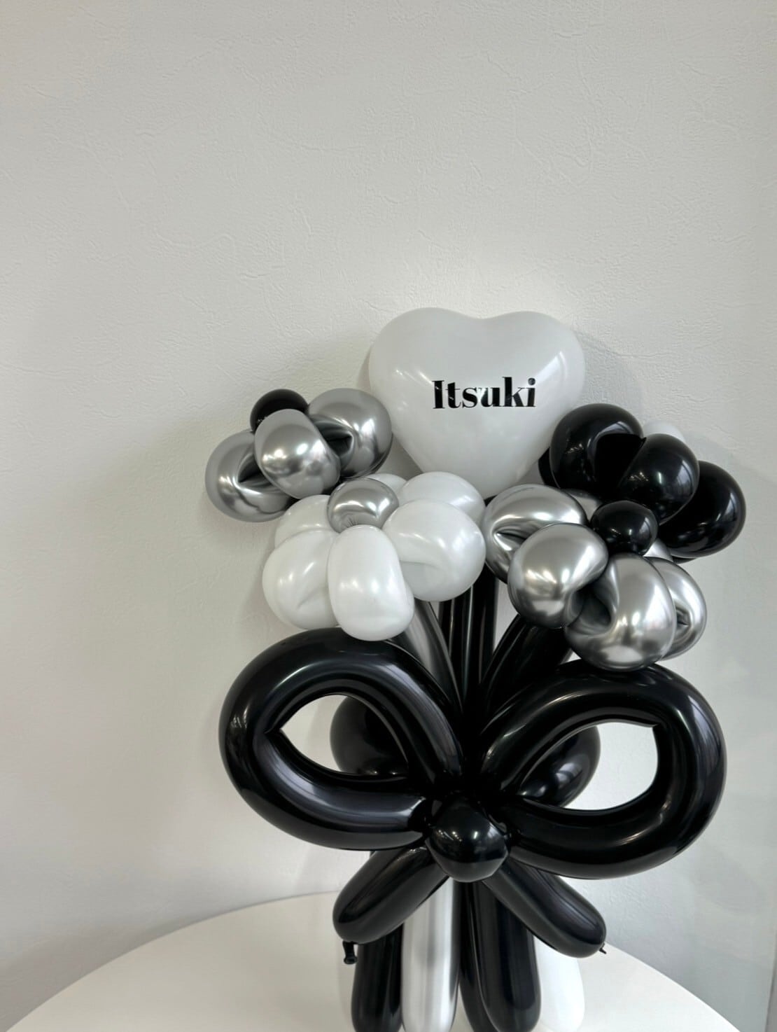 balloon flower bouquet mini heart -リボンver-【全41色】