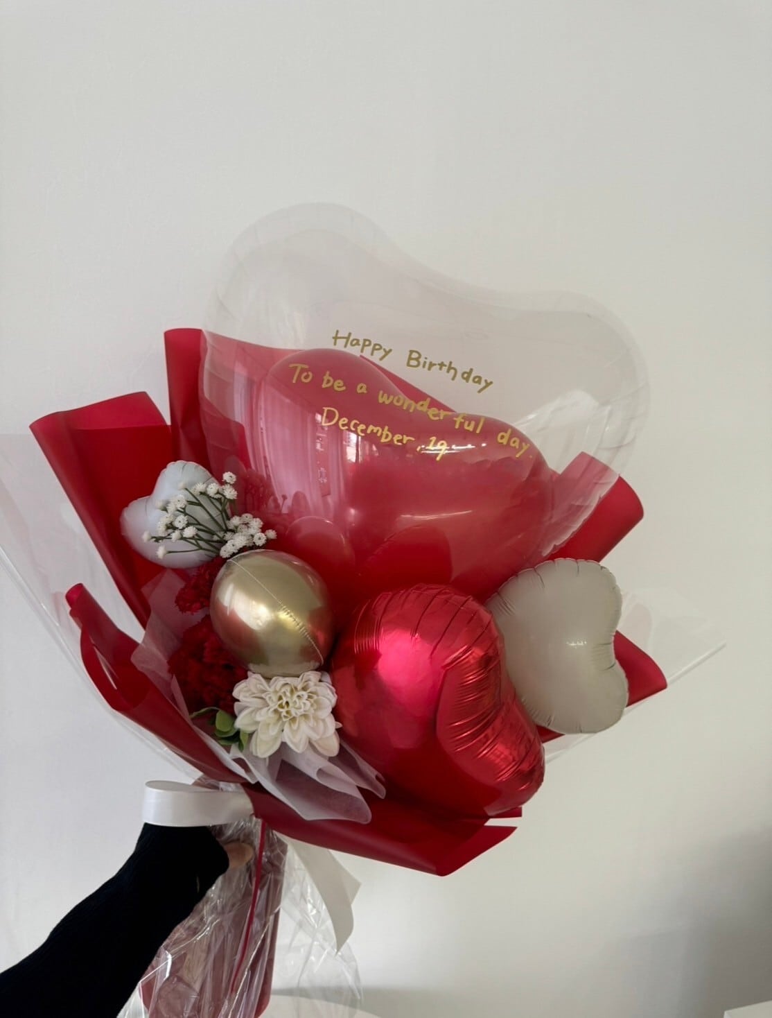 belle heart balloon bouquet 【全6色】