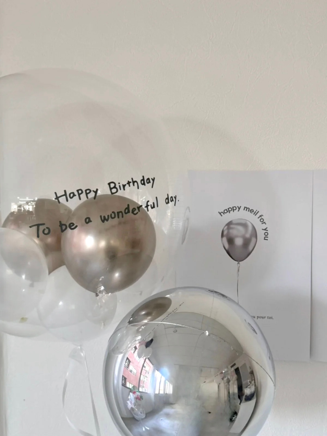 clear round balloon 2SET -SMALL size-【全6色】
