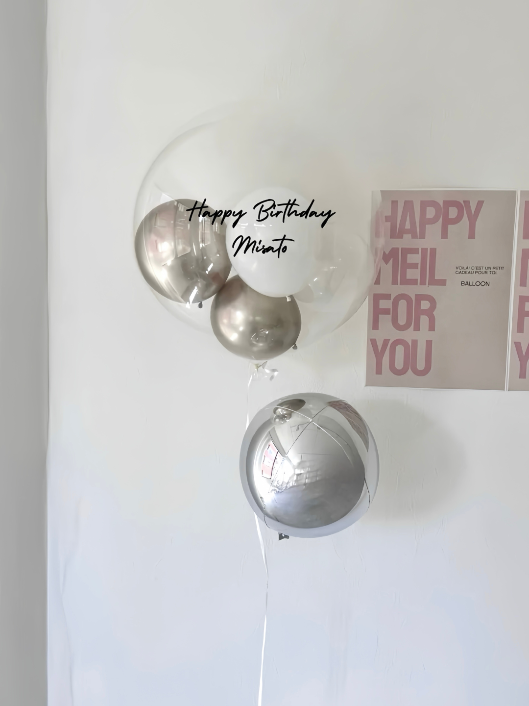 clear round balloon 2SET -SMALL size-【全6色】