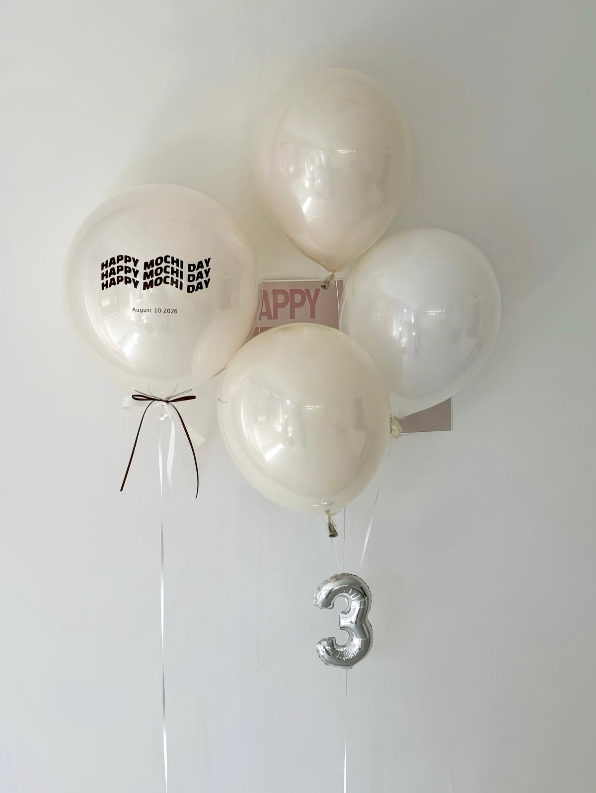 oval balloon 3set ナンバーバルーン 【カスタマイズ】