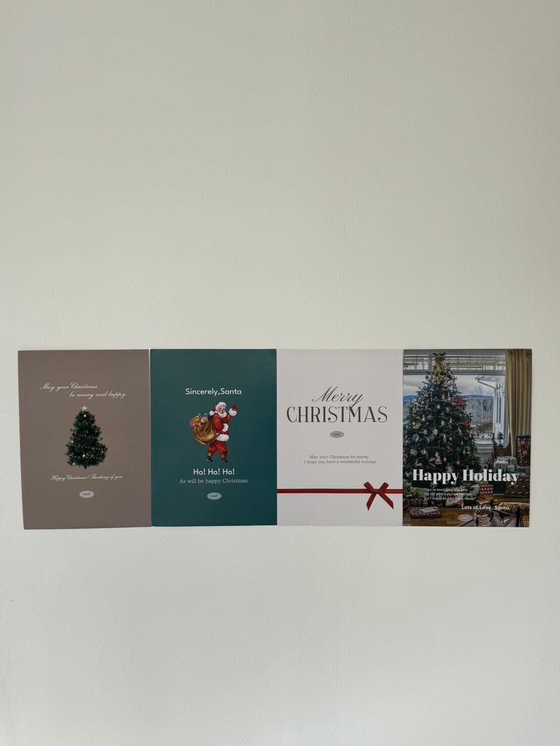 Xmas オリジナルポスター 4枚セット【クリスマス】