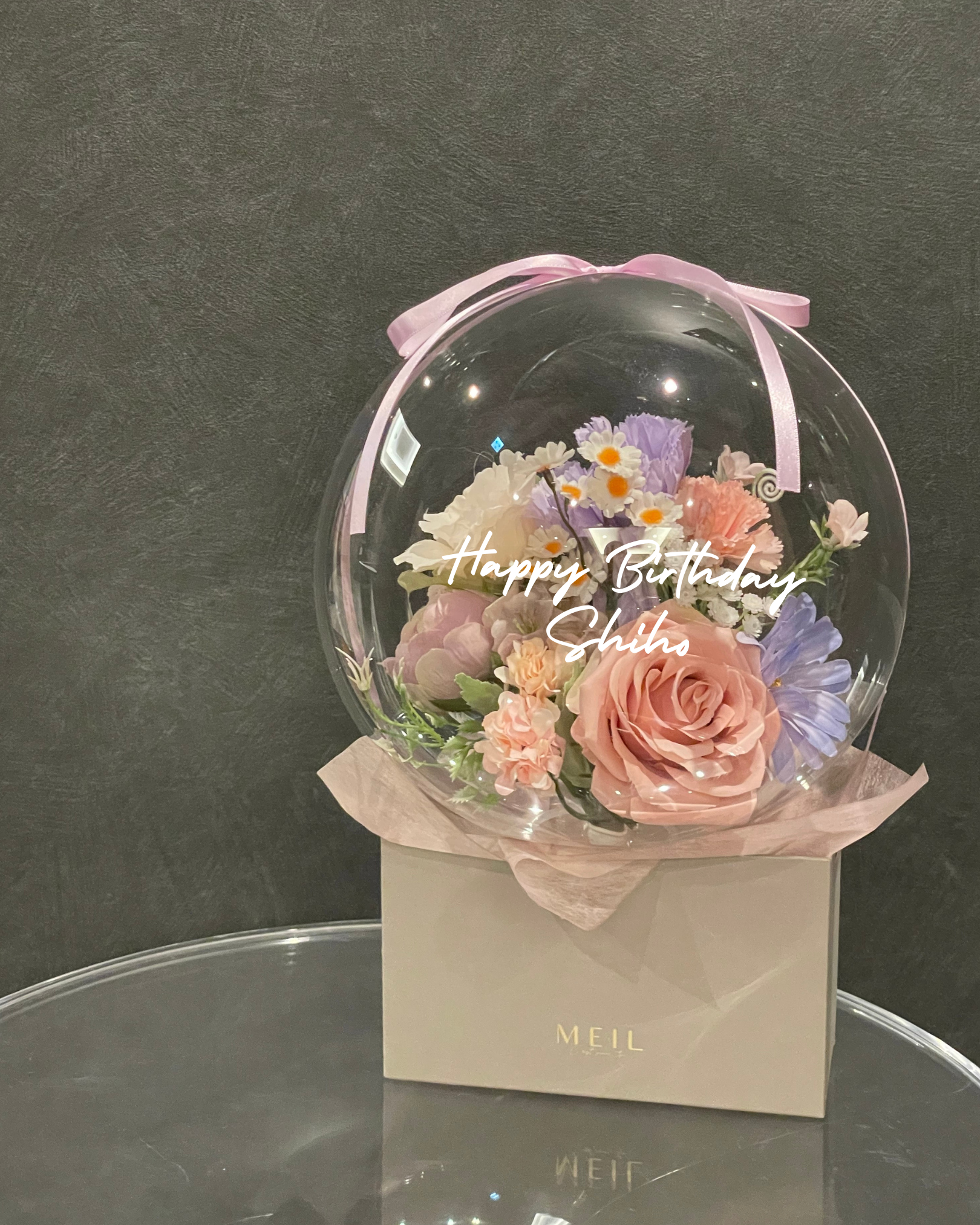 【誕生日・結婚式・記念日ギフト】バルーンフラワー ボックス Mサイズ -13-