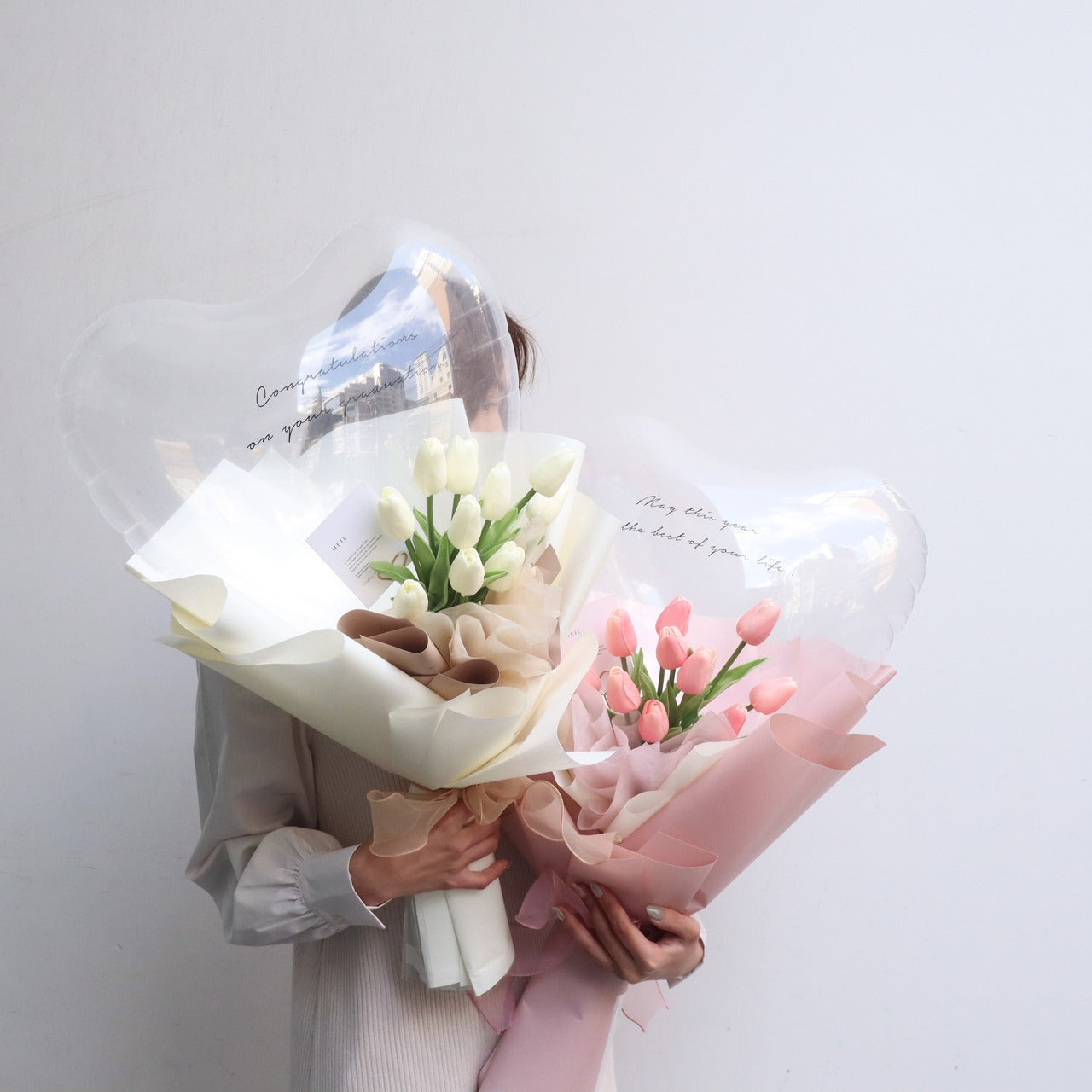Heart balloon bouquet-Tulips-【全2色】