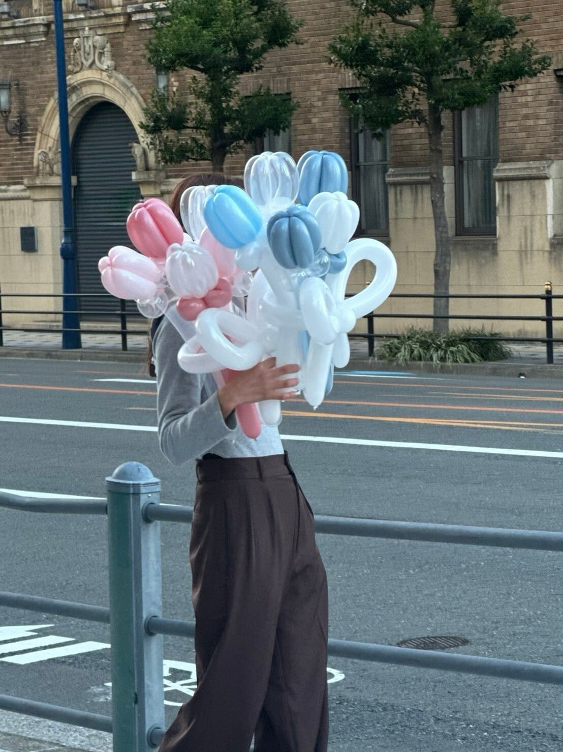 balloon  tulip bouquet  -リボンver-【全5色】【カラー変更可】