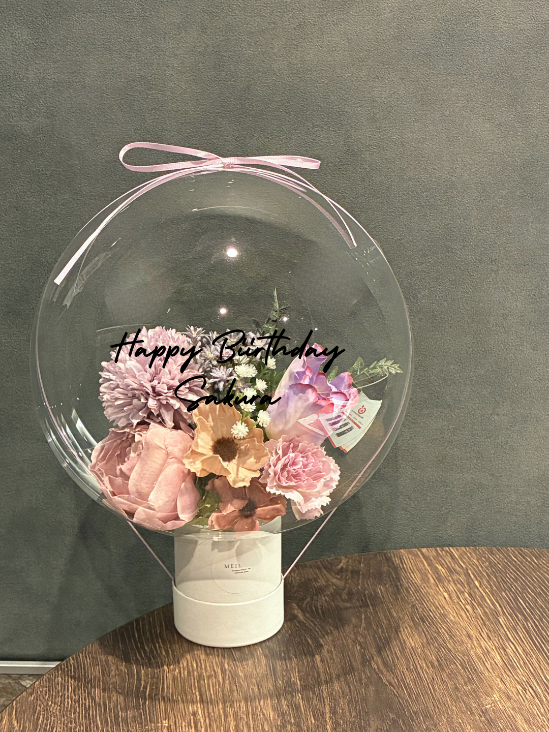 【誕生日・結婚式・記念日ギフト】バルーンフラワー ボックス  Sサイズ -03-
