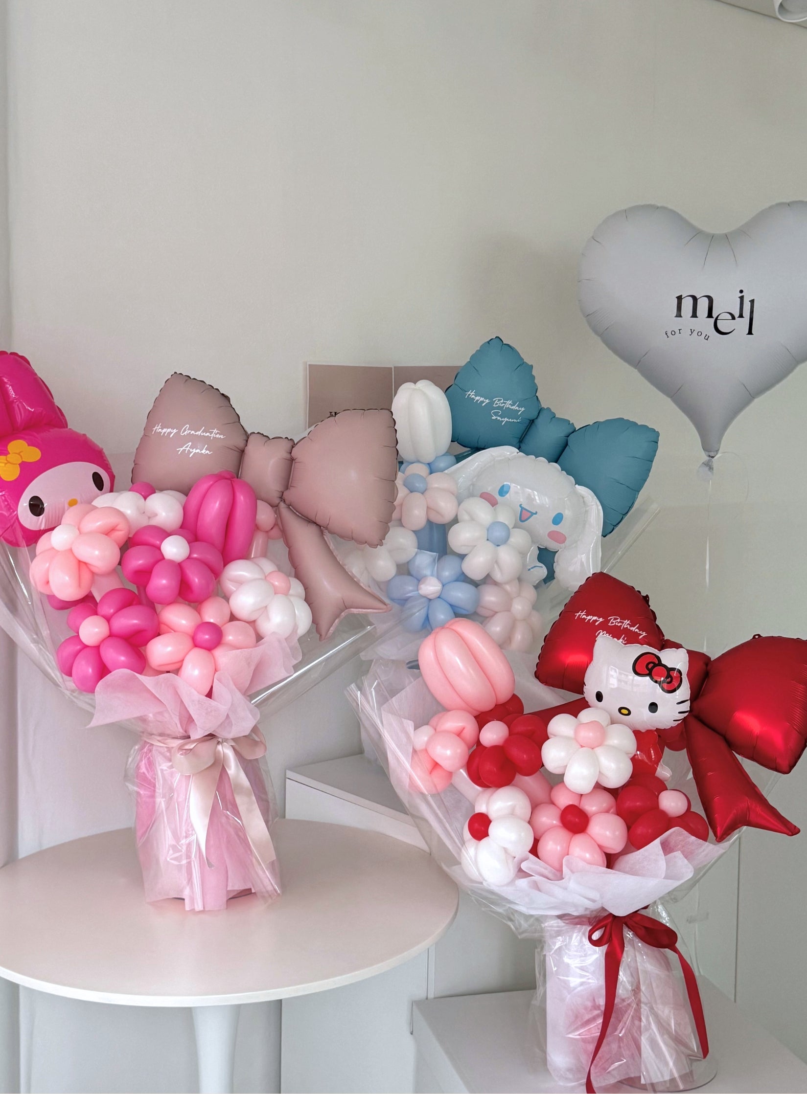 【卒業式・誕生日・記念日ギフト】キャラクターブーケ リボン サンリオ マイメロ