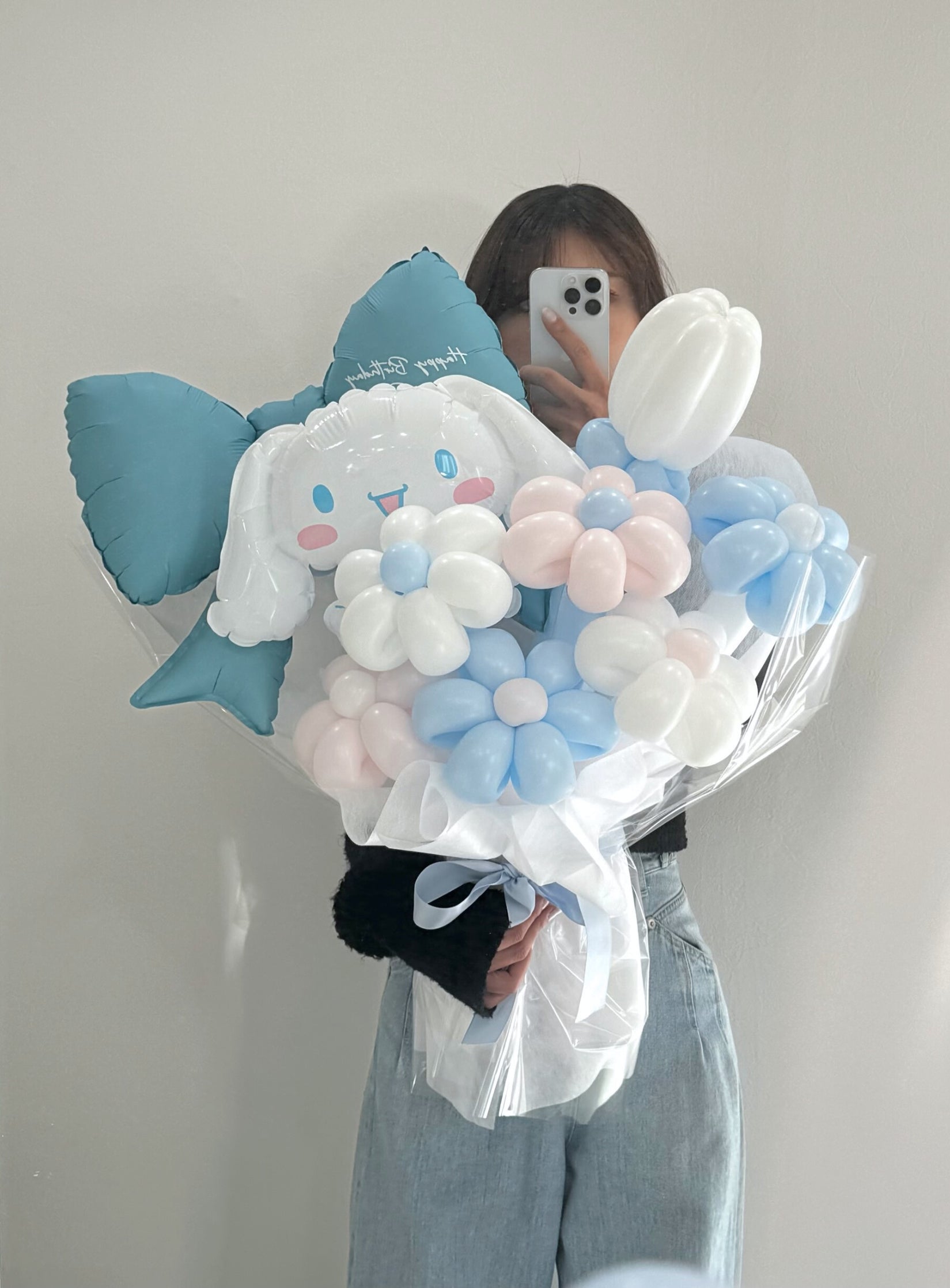 【卒業式・誕生日・記念日ギフト】キャラクターブーケ リボン サンリオ シナモン