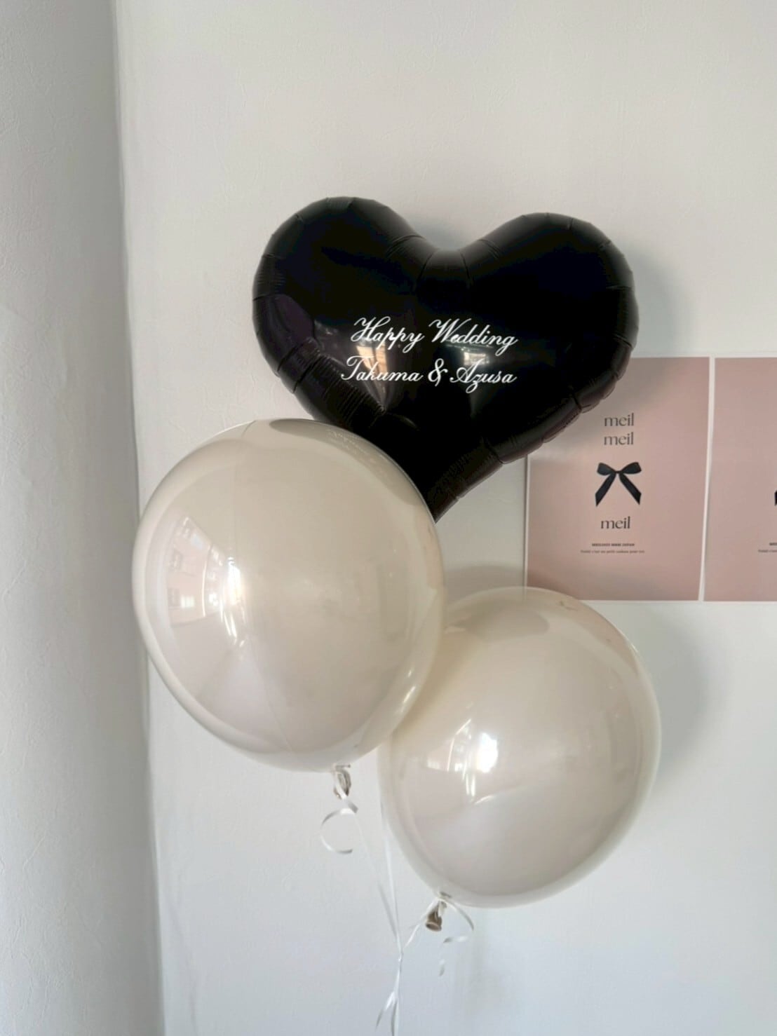 heart oval balloon 3SET 【カスタマイズ】
